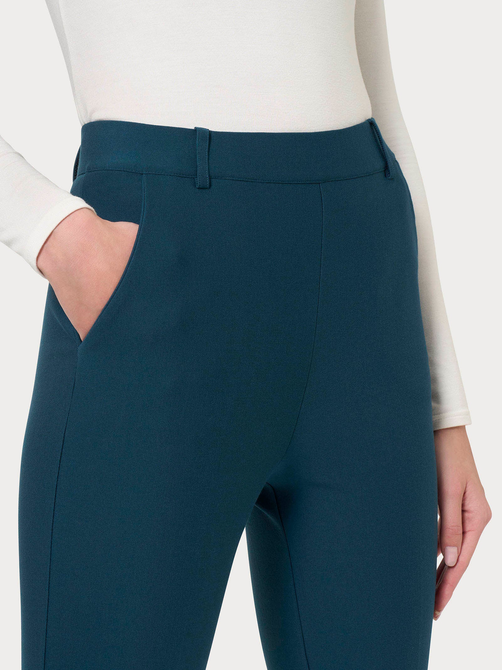 Ragno Compact The Cigarette Pantalone Chino Blu elastico