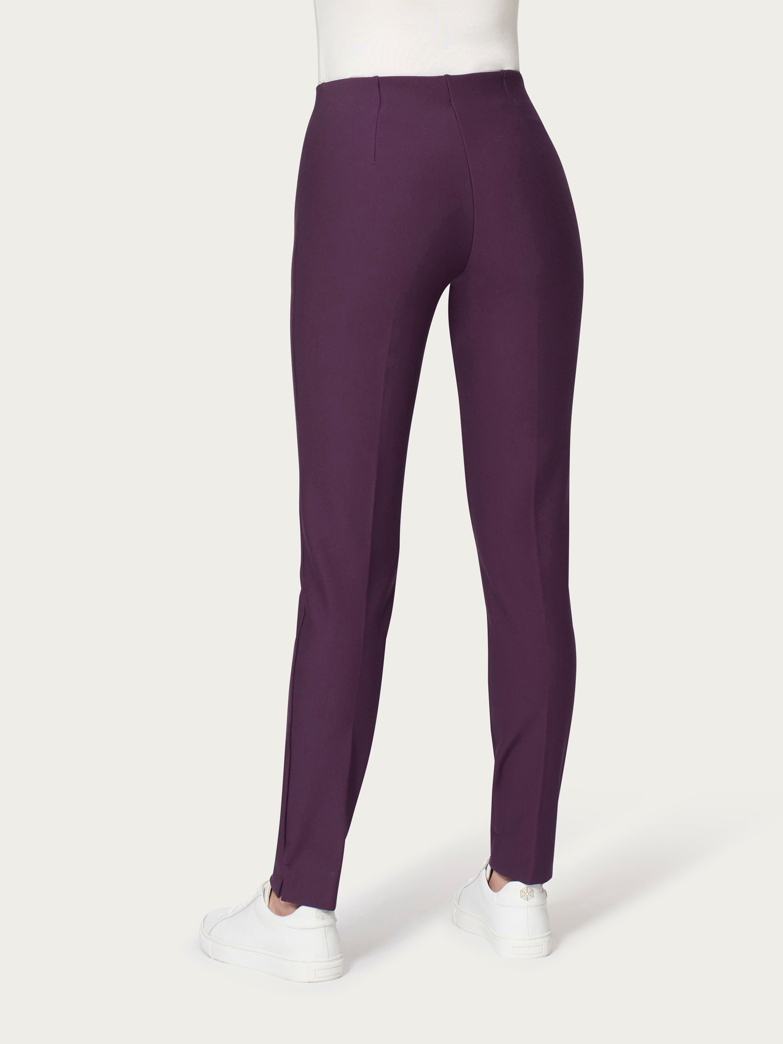 Ragno Compact Pantalone Sigaretta Plum Perfect Skinny