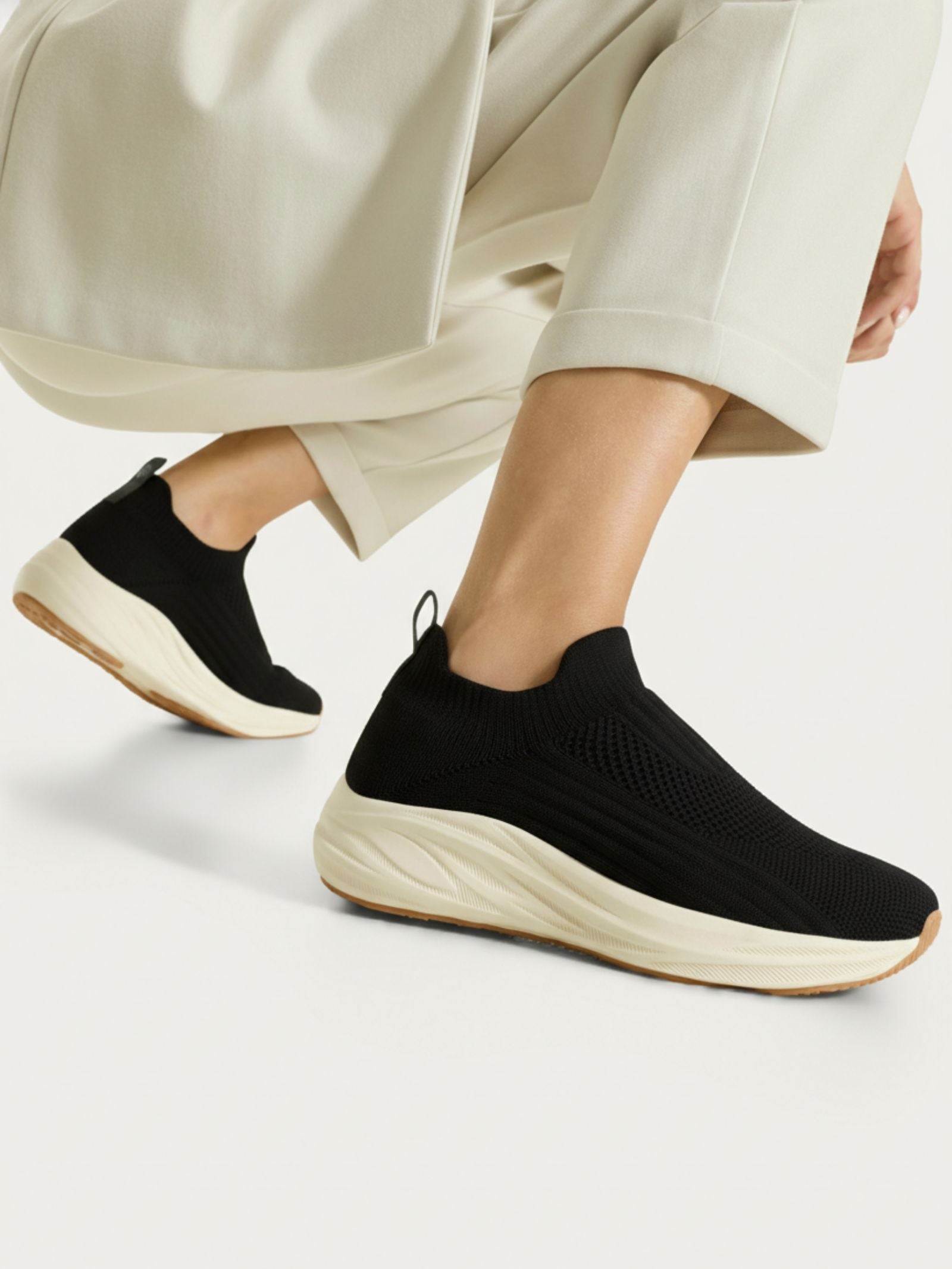 Ragno Slip-On scarpe slip-on nere memory foam
