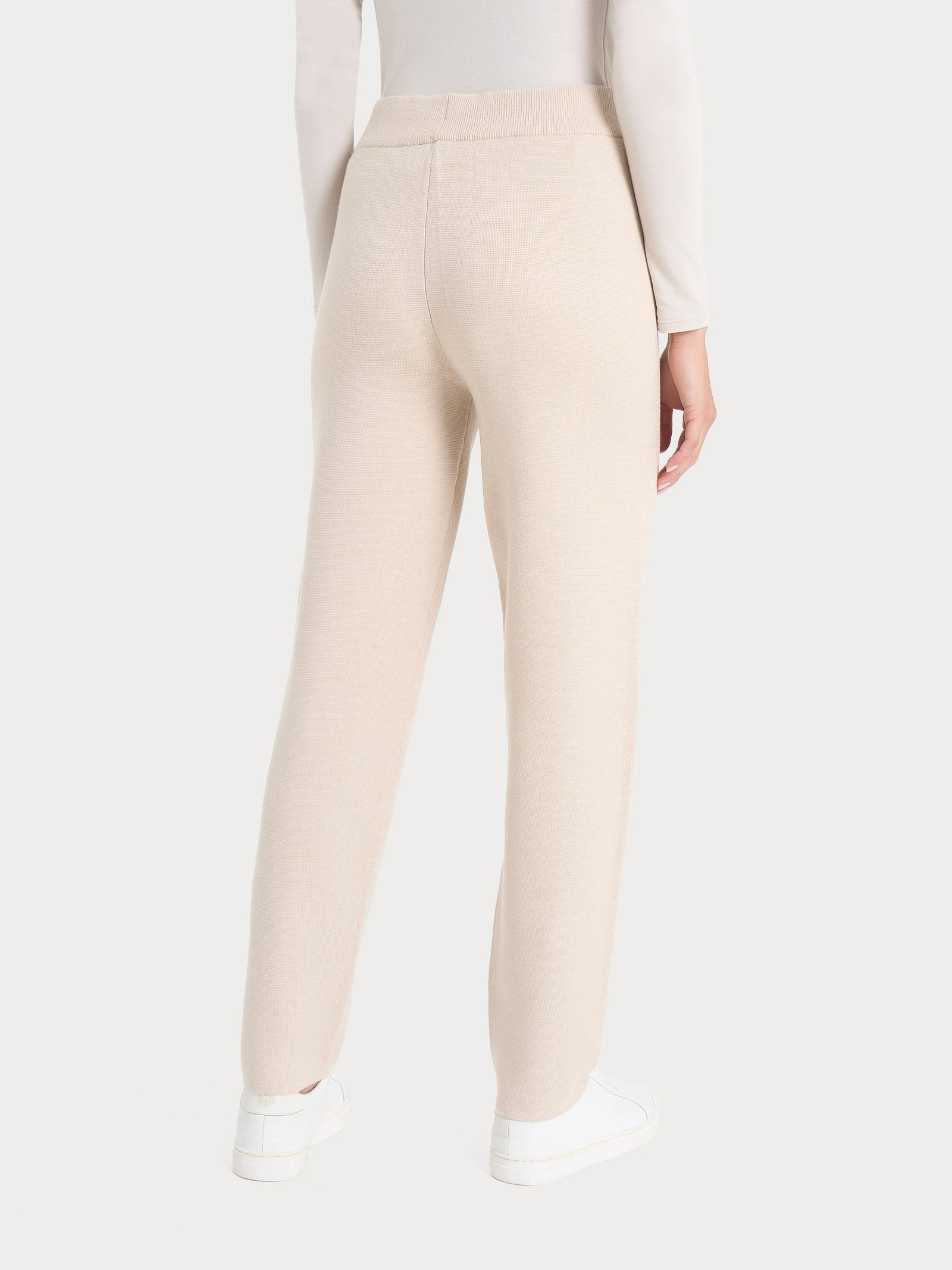 Ragno Super Soft pantalone sigaretta Champignon con coulisse