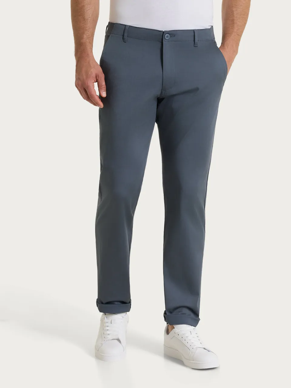 Ragno Satin Power pantalone chino uomo Turbulence