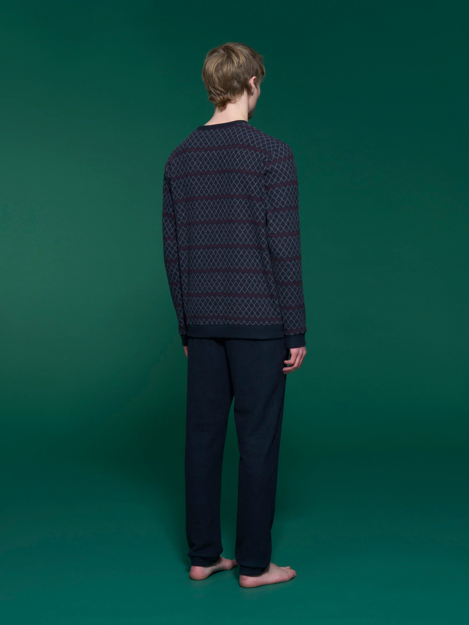 Ragno Cotton Eco Pile pigiama serafino outer space