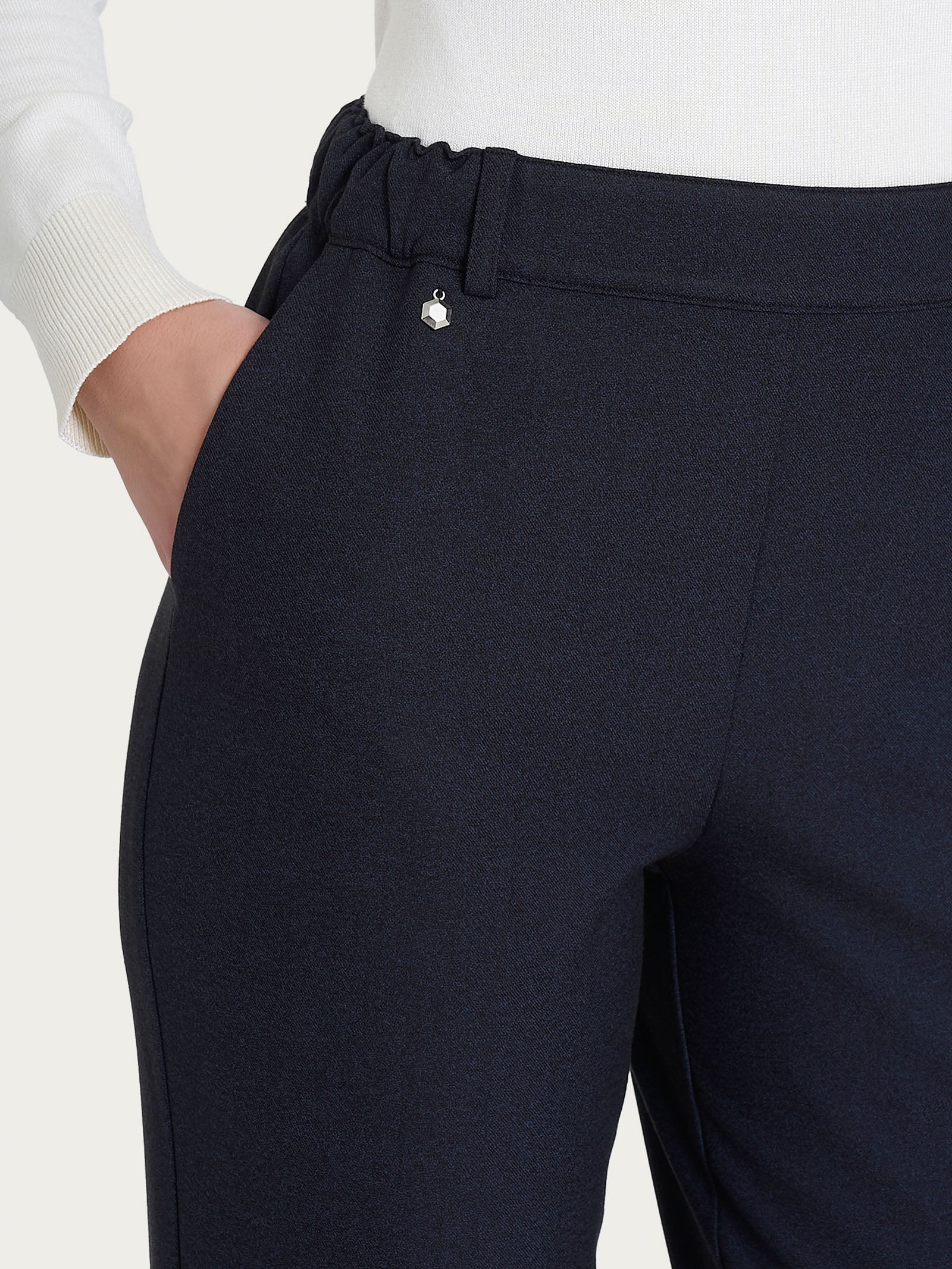 Ragno Compact Pantalone Dritto Tasche Bleu flanella