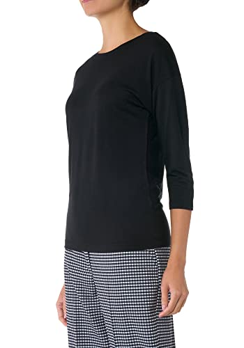 Goldenpoint maglia manica 3/4 scollo barchetta nera taglia M