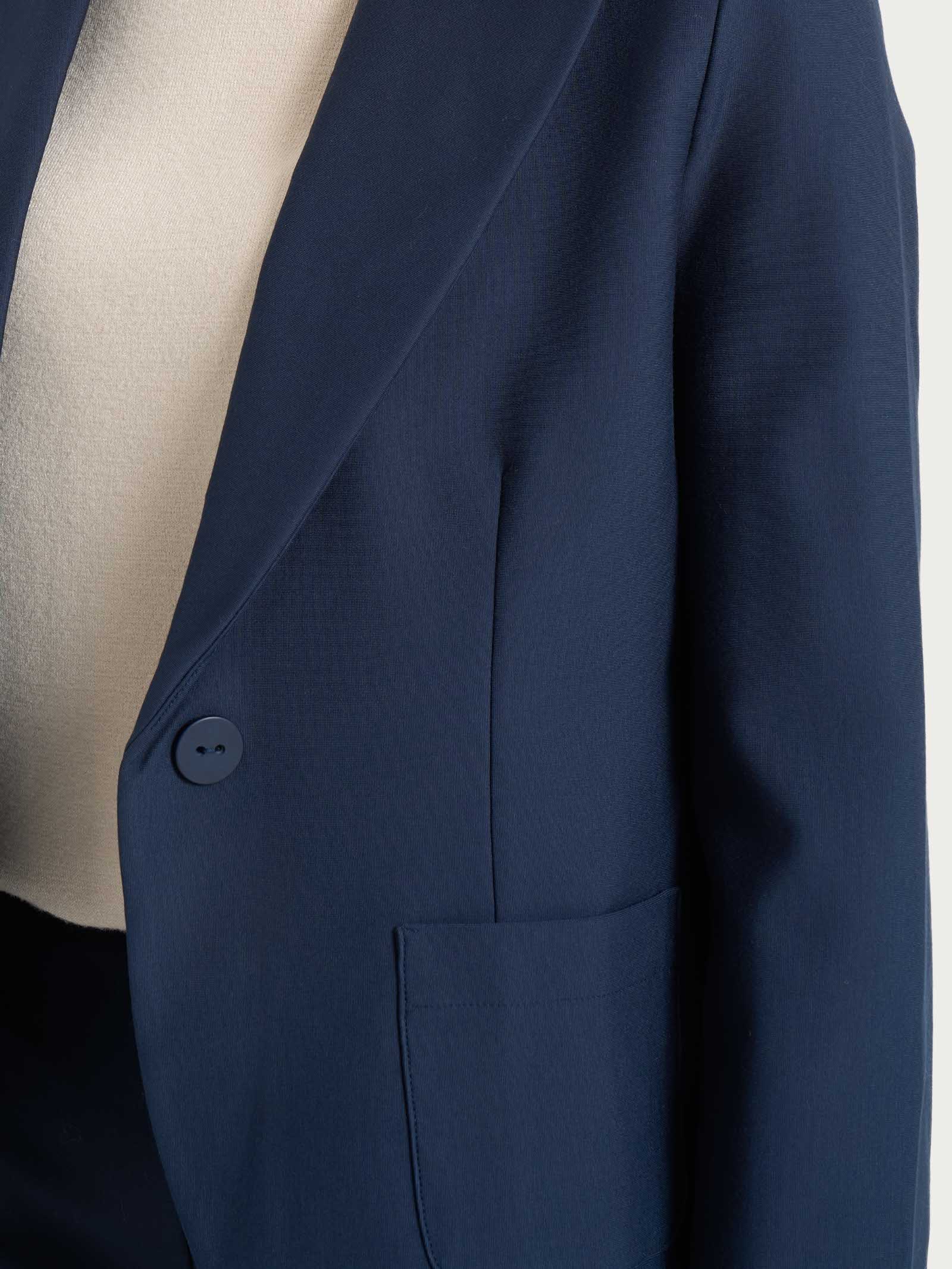 Ragno Compact Blazer corto 1 bottone giacca blu Persia regular