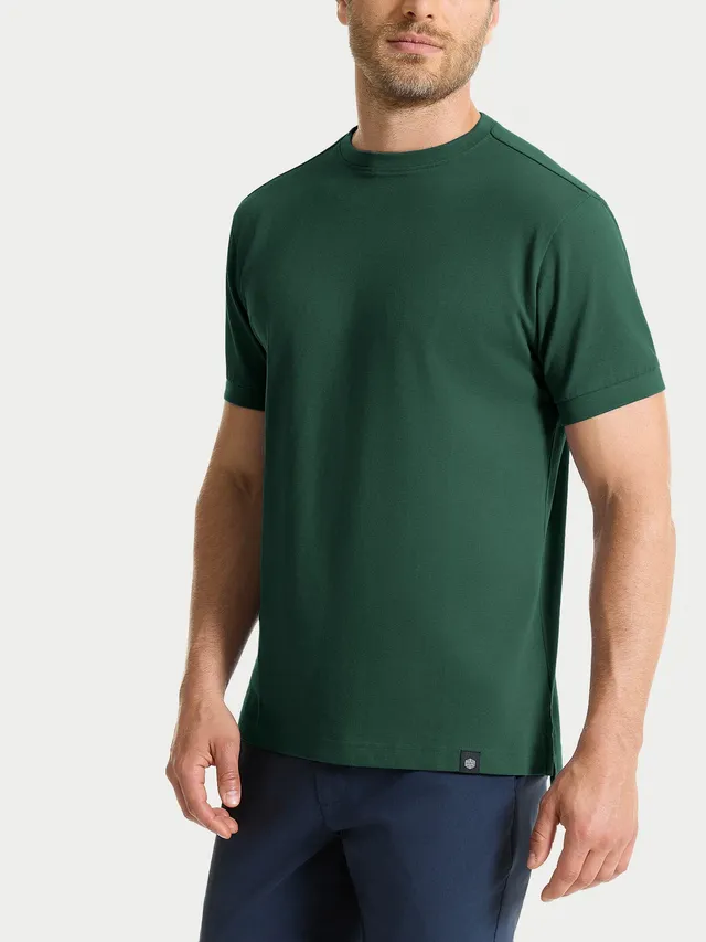 Ragno Eco Cotton Piquet Stretch t-shirt uomo verde cotone