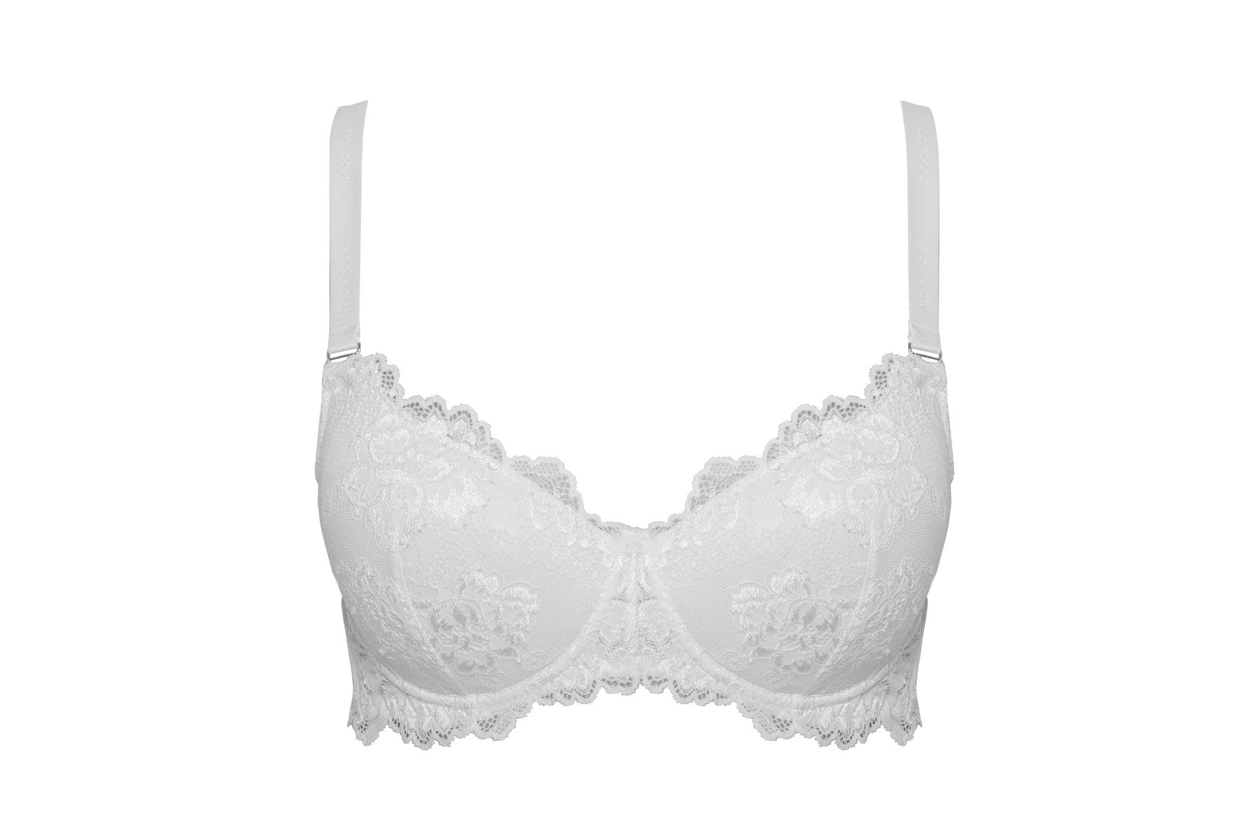 Lady C reggiseno balconette coppa C pizzo bianco 5C