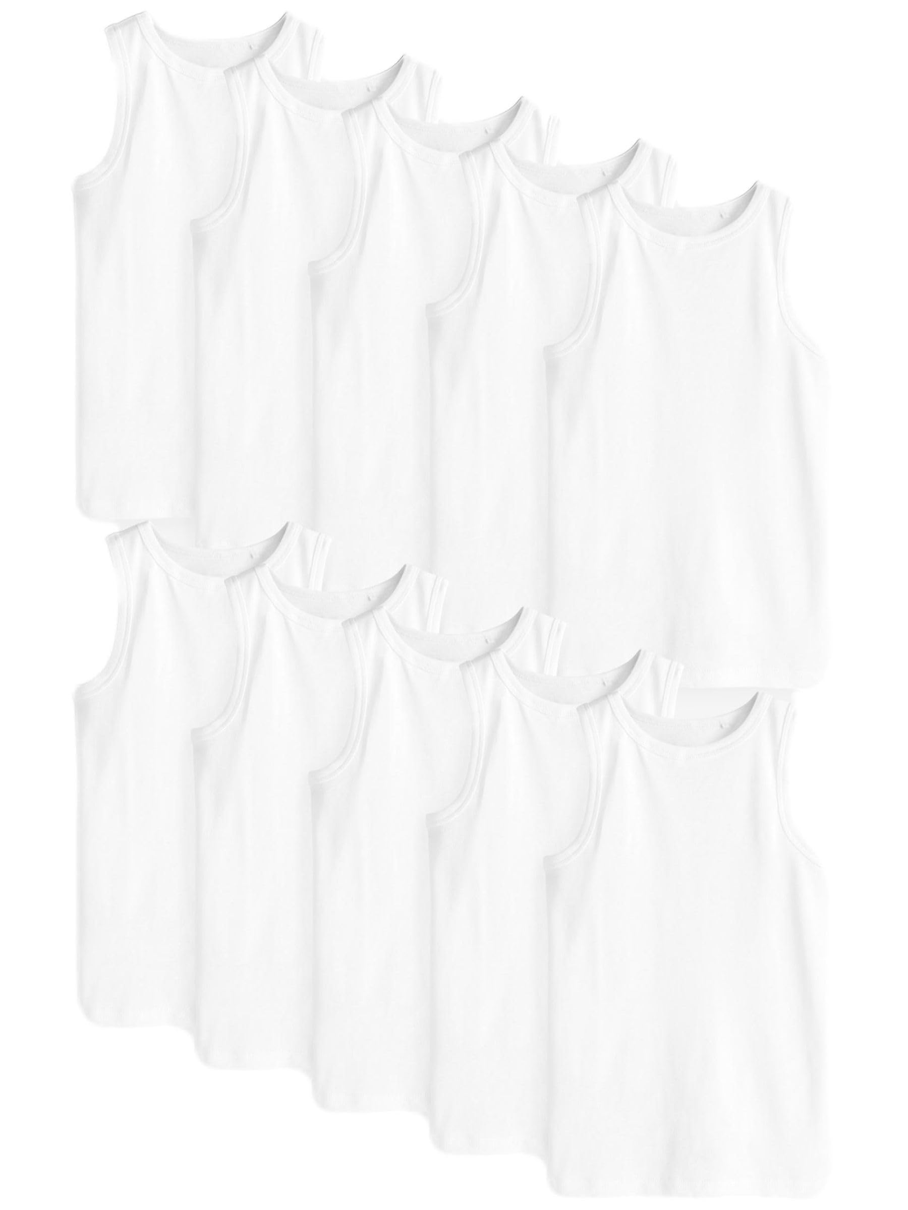 Geo Next Canotte Ragazzo Cotone Biologico 10 Pezzi 110-116