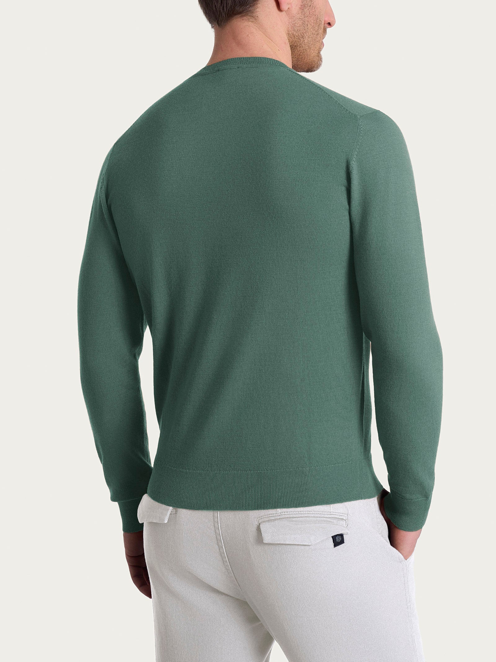 Ragno Merino Soft pull girocollo Dark Forest lana