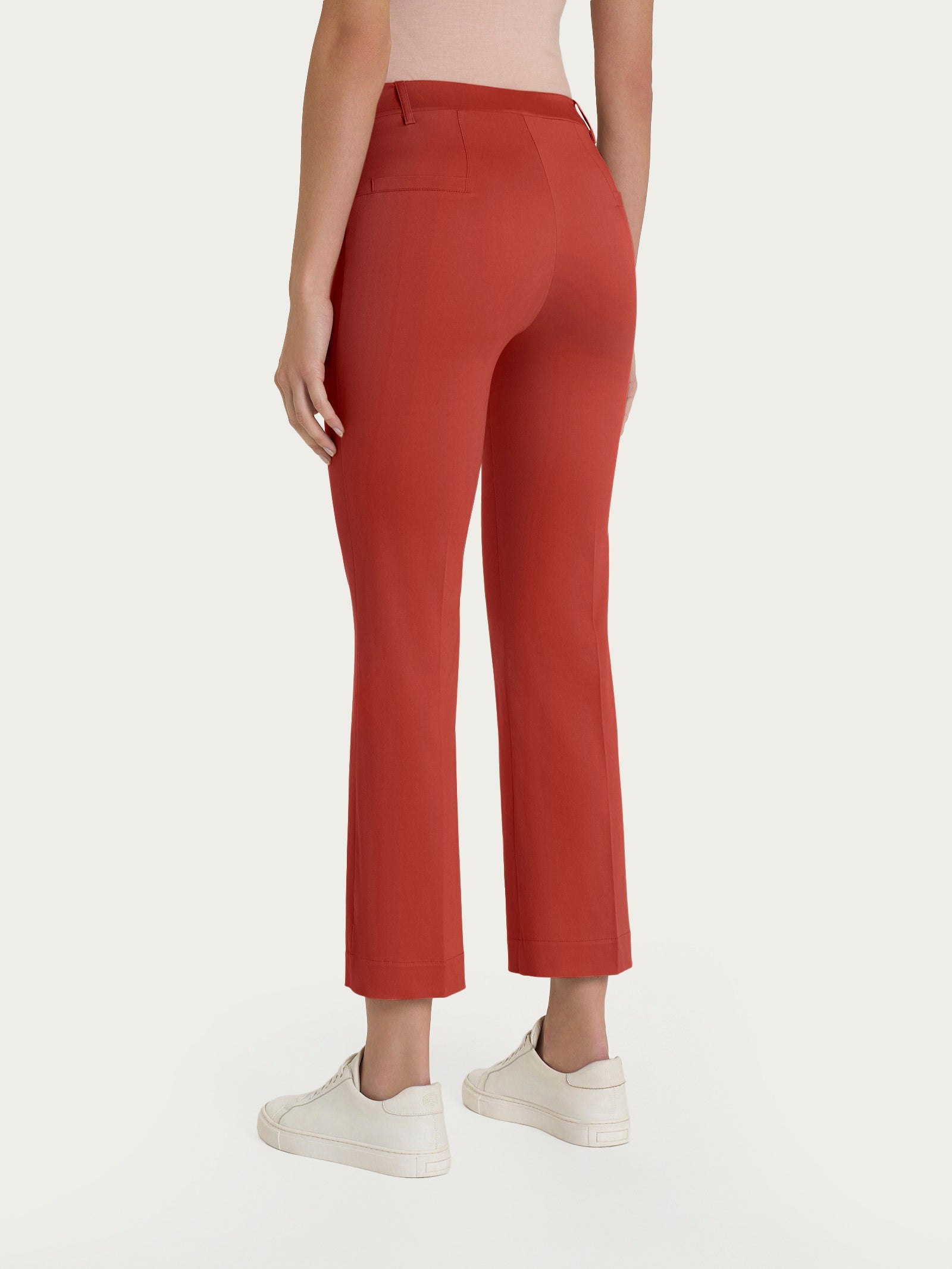 Ragno Pantalone Donna Red Ochre Flare Satin Power