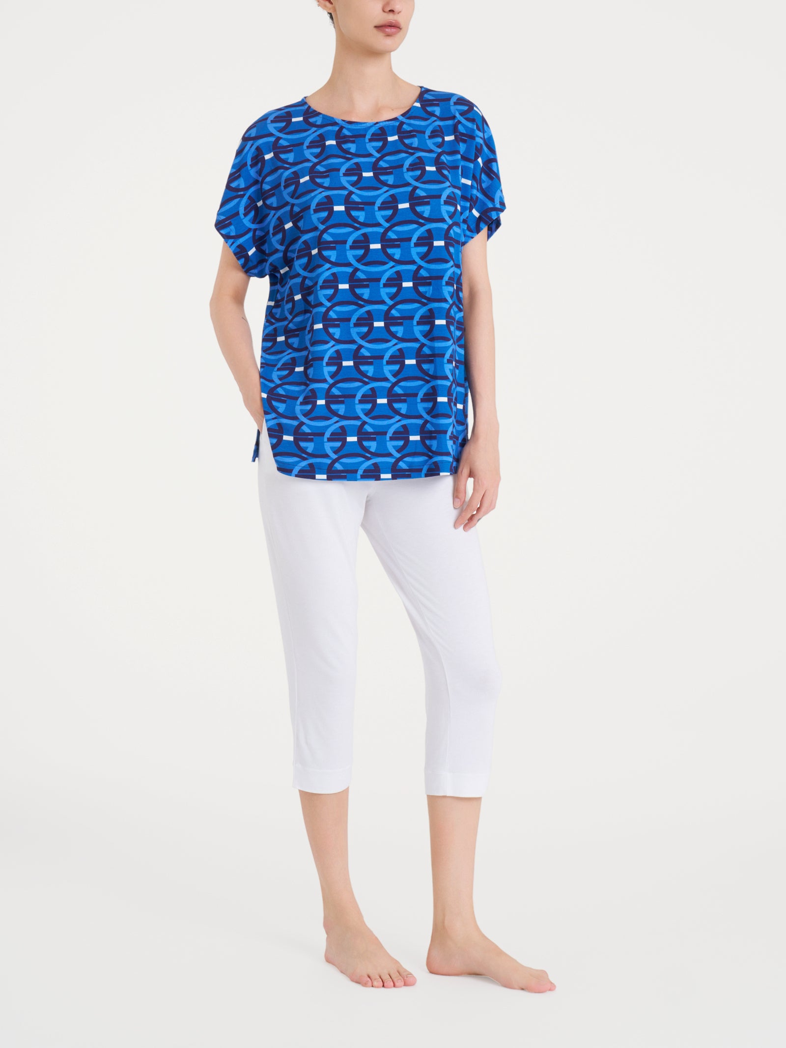 Ragno Viscosa Summer Maglietta Donna Copiativo Kimono