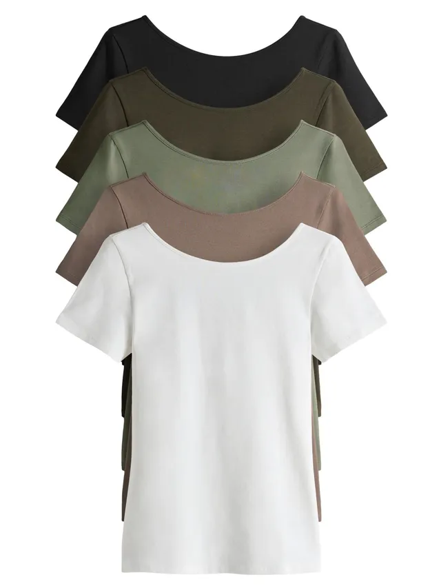 Next The Set Magliette Donna Aderenti 5 Pezzi