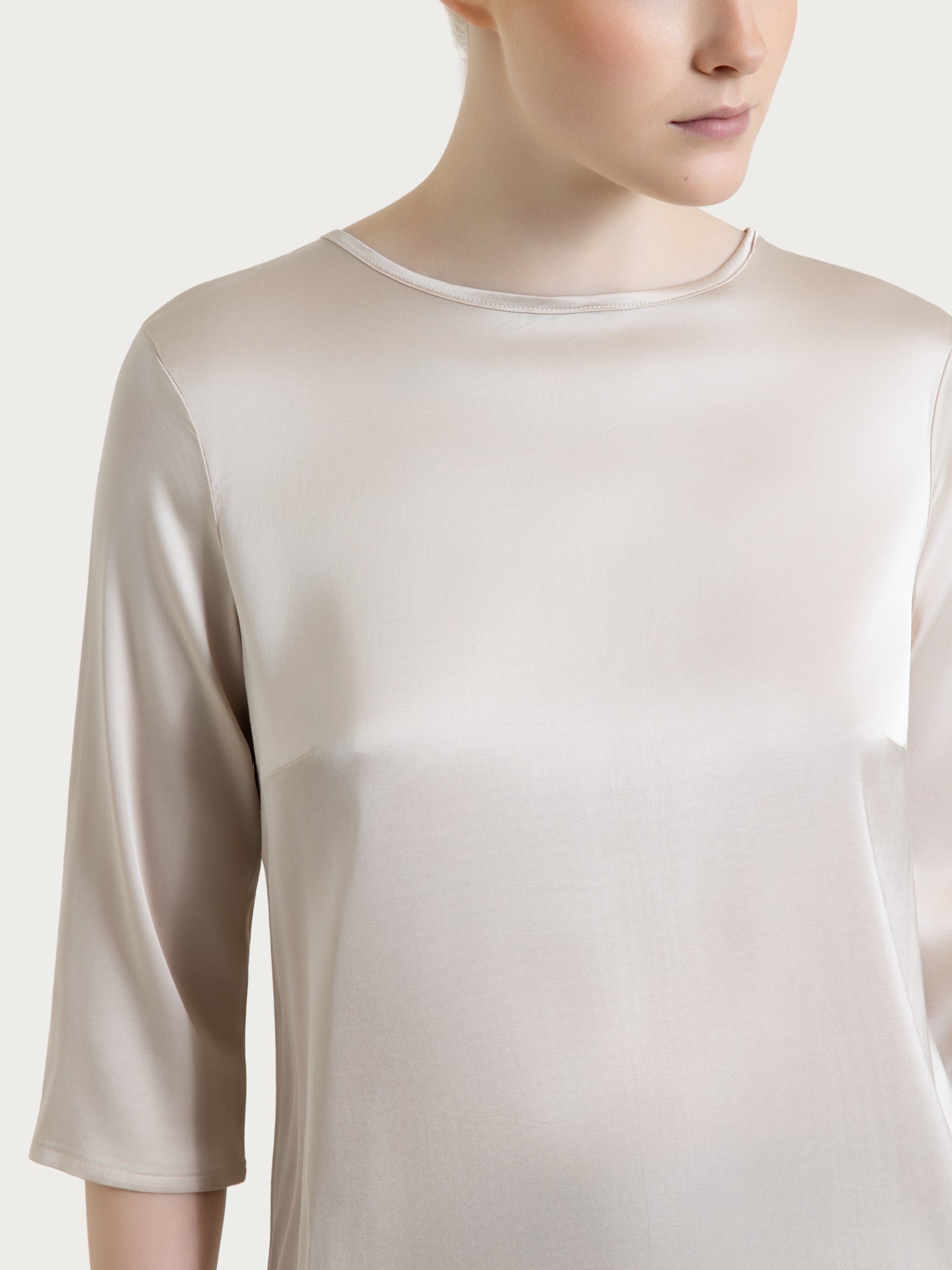 Ragno Viscosa Summer Blusa manica 3/4 Champignon