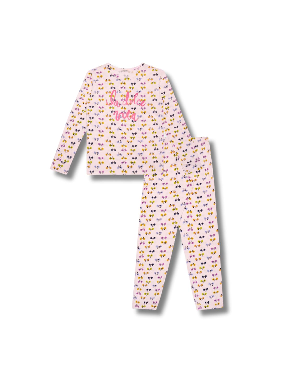 Lady C 3224 pigiama donna cotone leggero bianco fresco