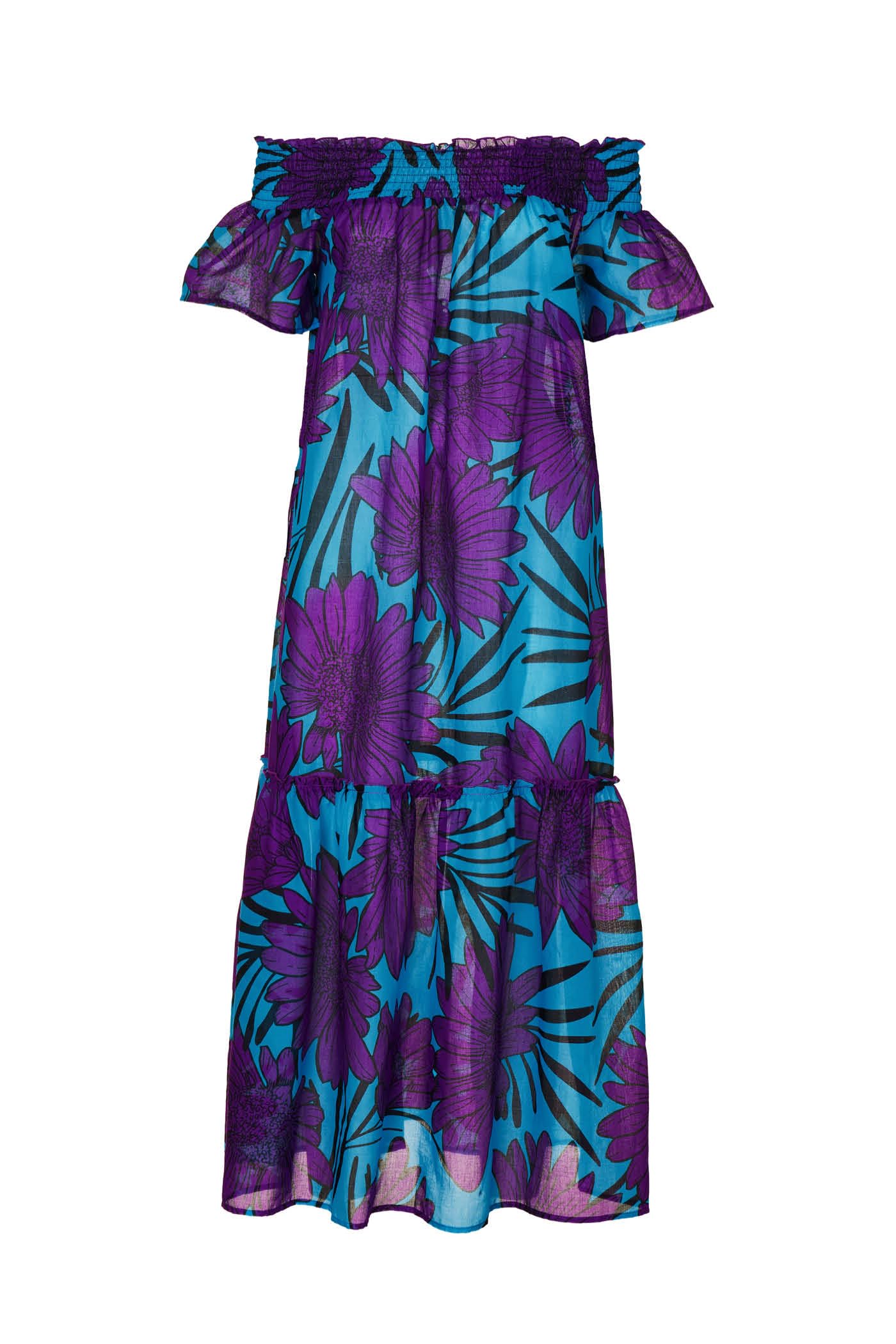 Goldenpoint Blooming copricostume abito lungo cotone floreale
