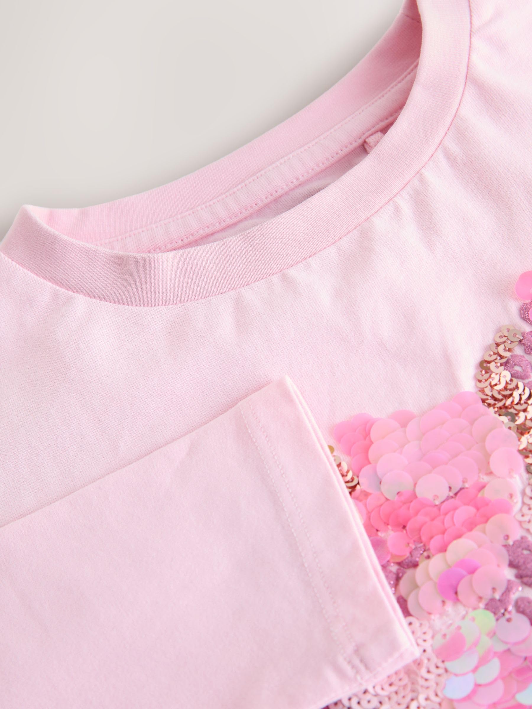 Next top paillettes bambina maniche 3/4