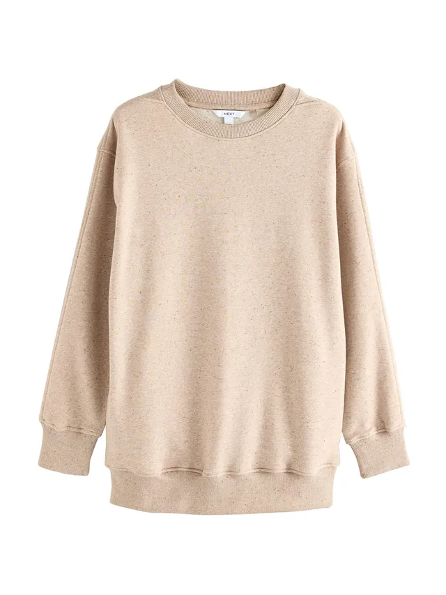 Geo Next Felpa Lunga Donna Girocollo Comoda Cotone