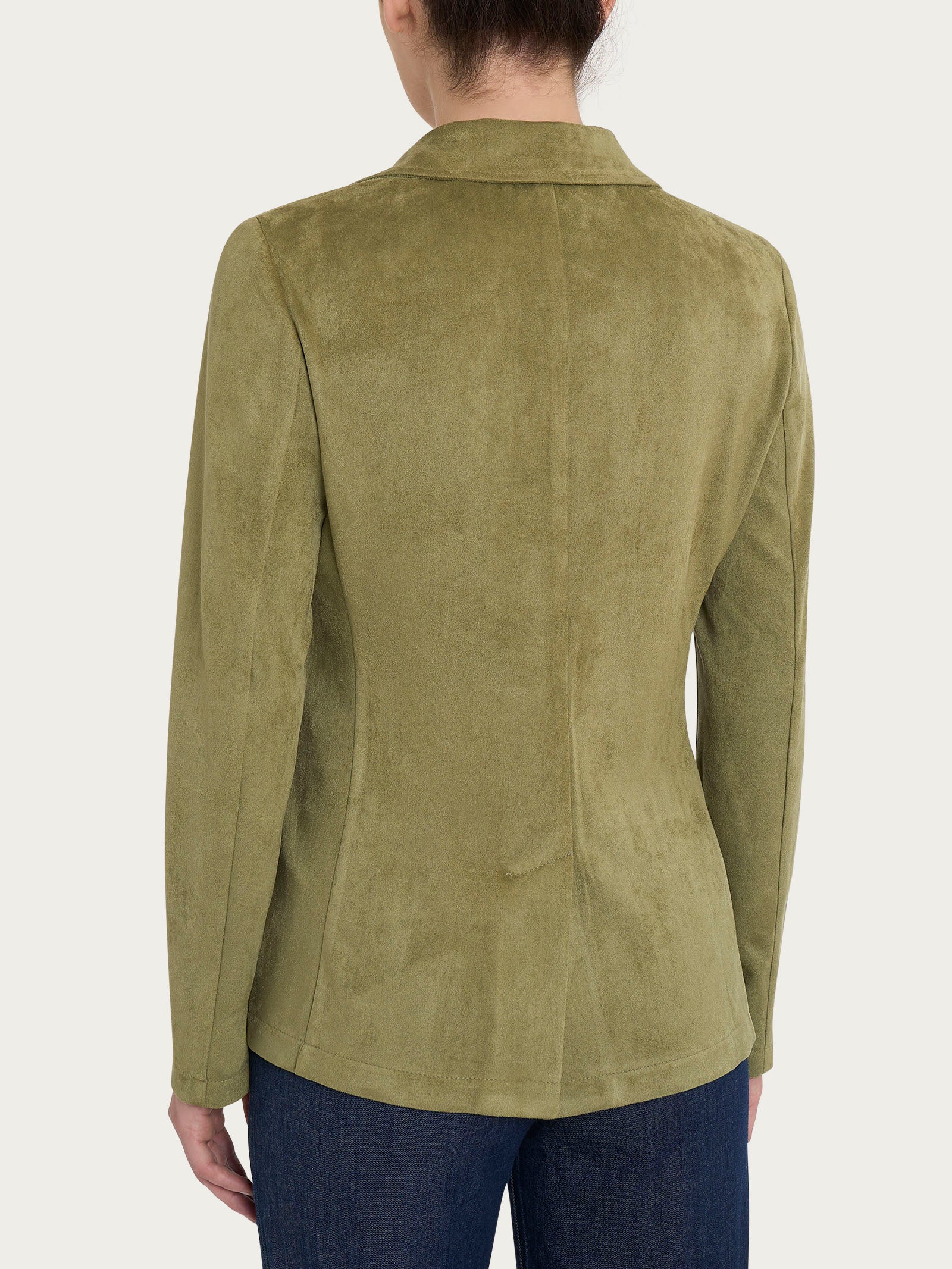 Ragno Compact blazer due bottoni giacca Sphagnum eco suede
