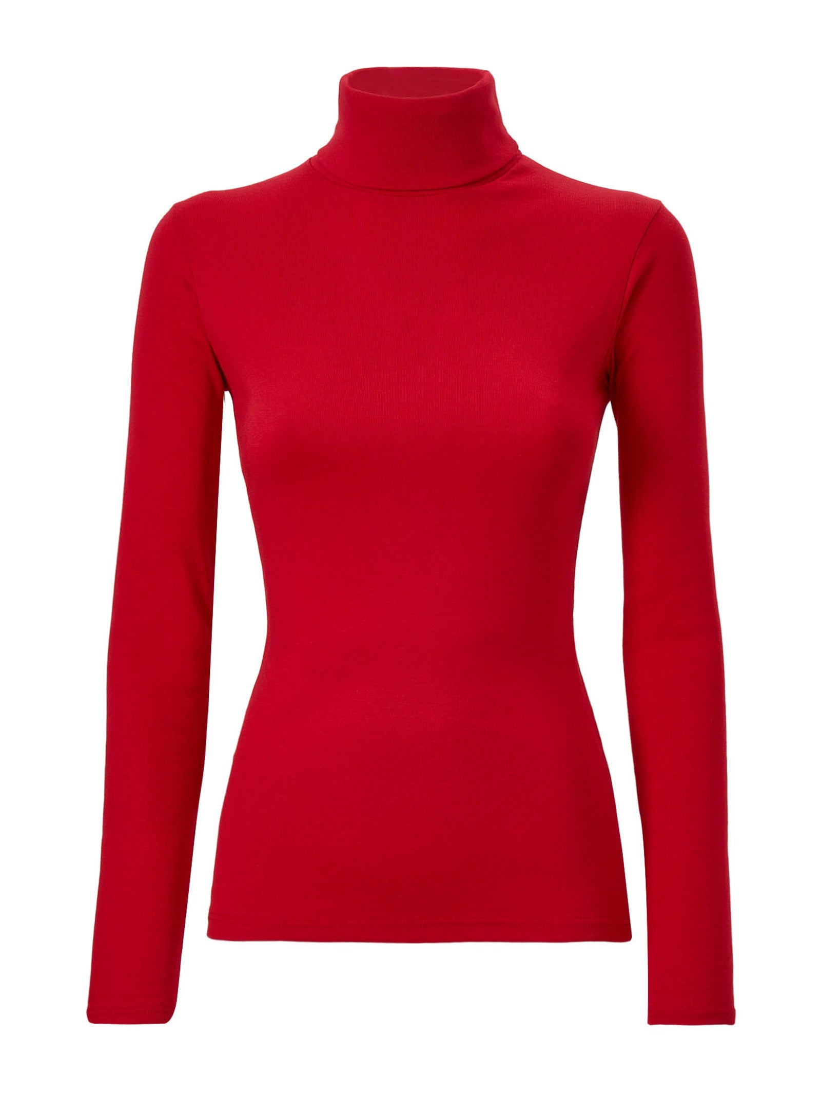 Ragno Thermo Cotton Dolcevita Maglia Donna Rosso Cotone