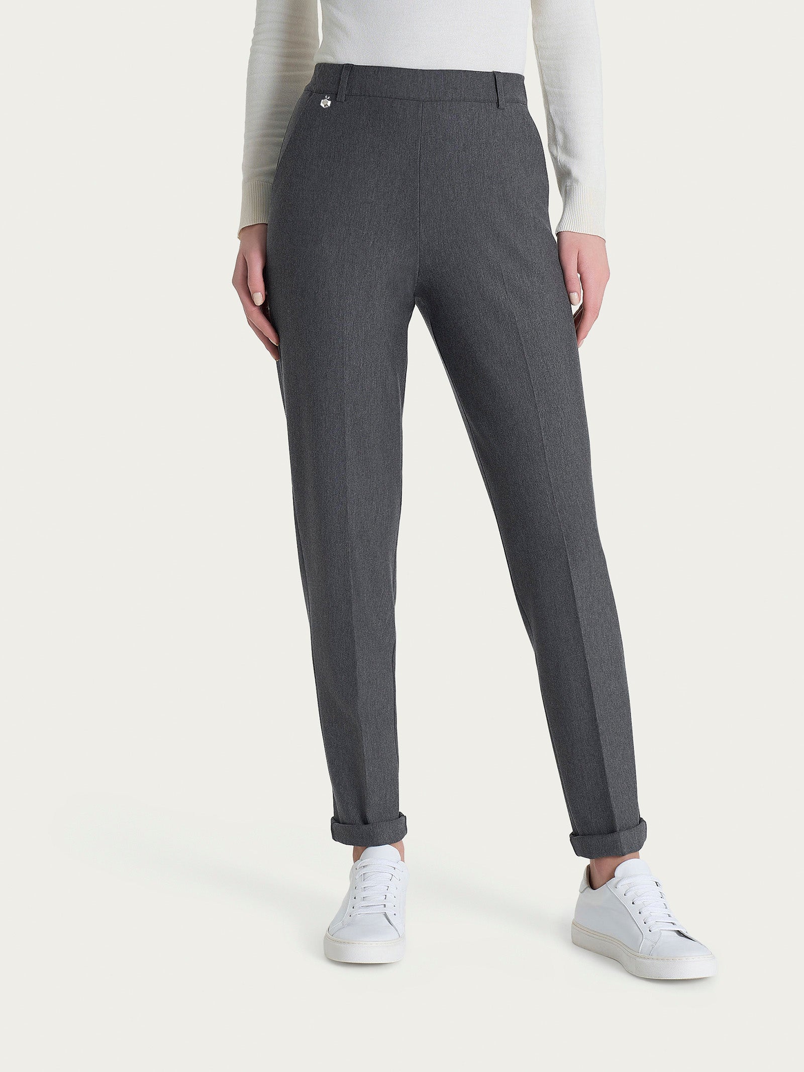 Ragno Compact The Chino pantalone Ardesia Mel. slim