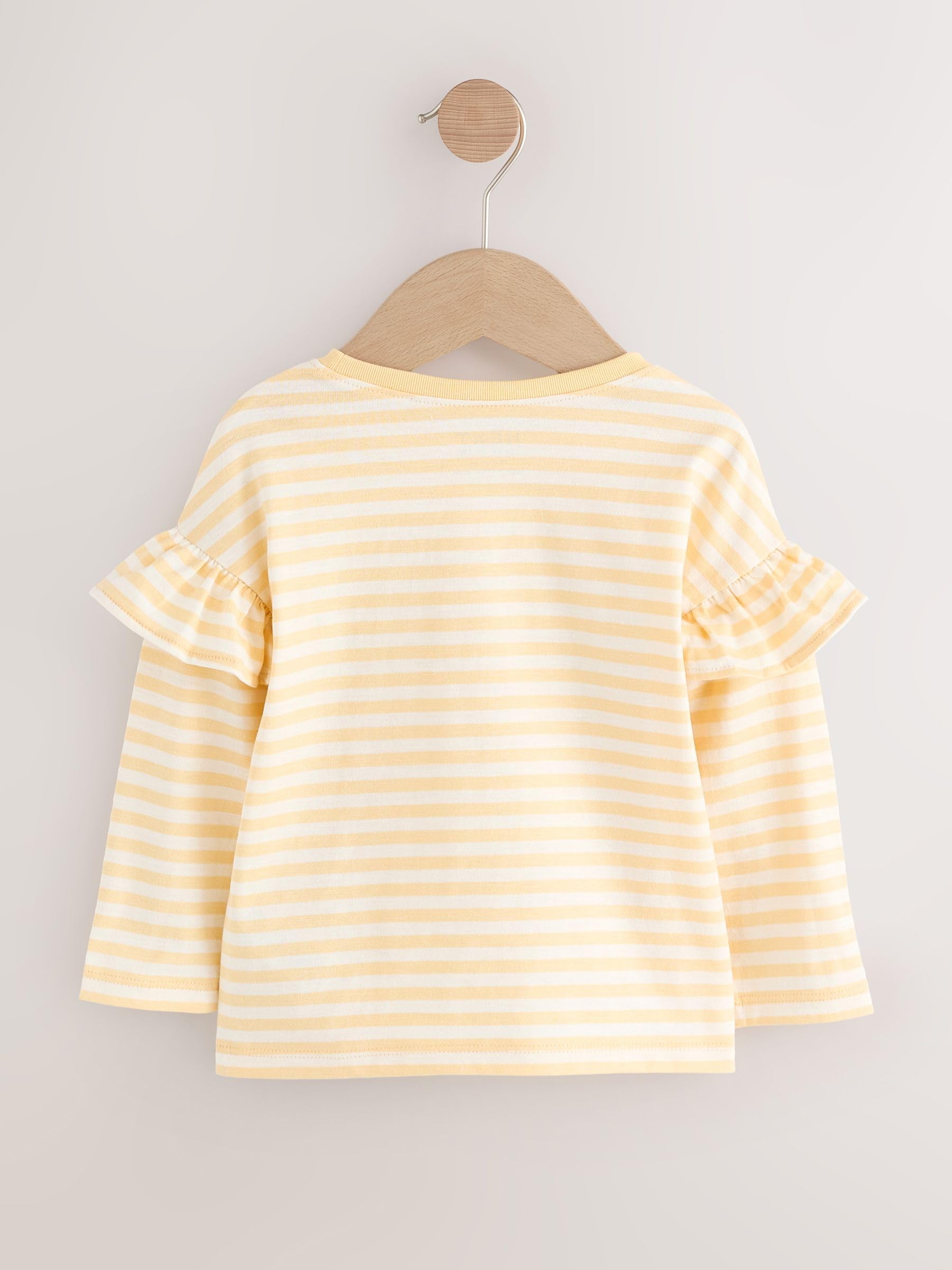 Next t-shirt bambina manica lunga 4 pezzi 68-74 cotone