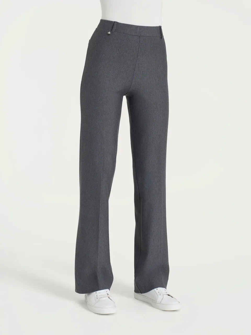 Ragno Compact Pantalone ampio Ardesia Mel. elasticizzato