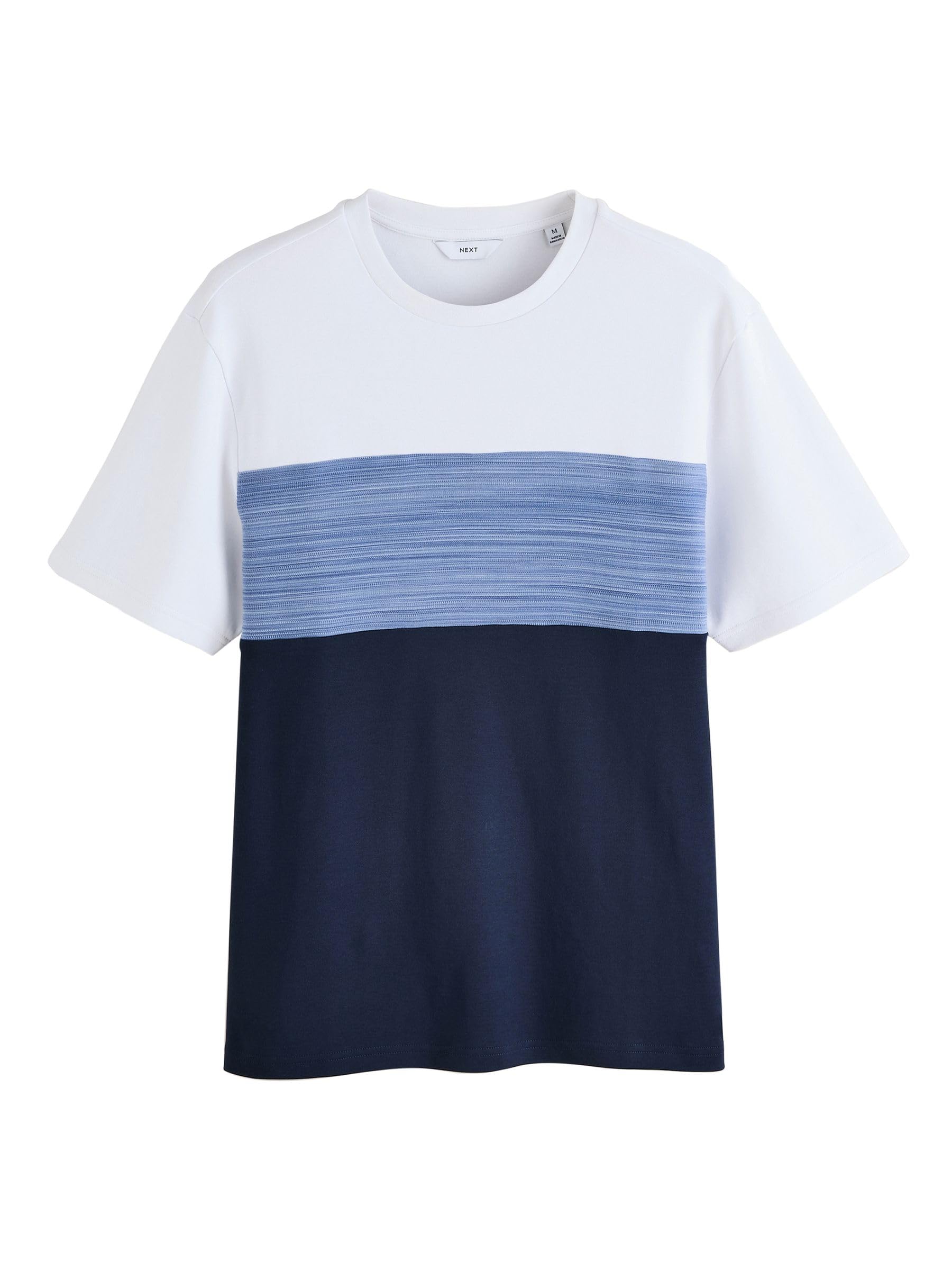 Next t-shirt uomo L a blocchi color block cotone