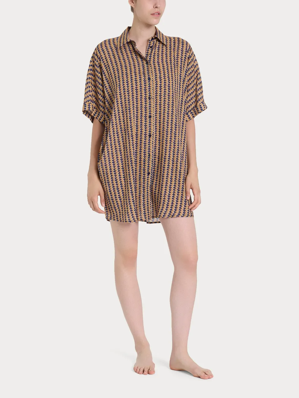 Ragno EcoSeta Chemisier Mare Donna Fant. Indian Tan