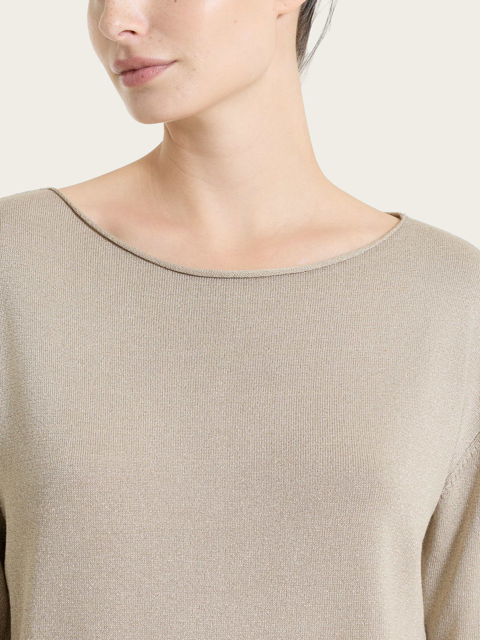 Ragno Summertime maglia barchetta lurex marrone