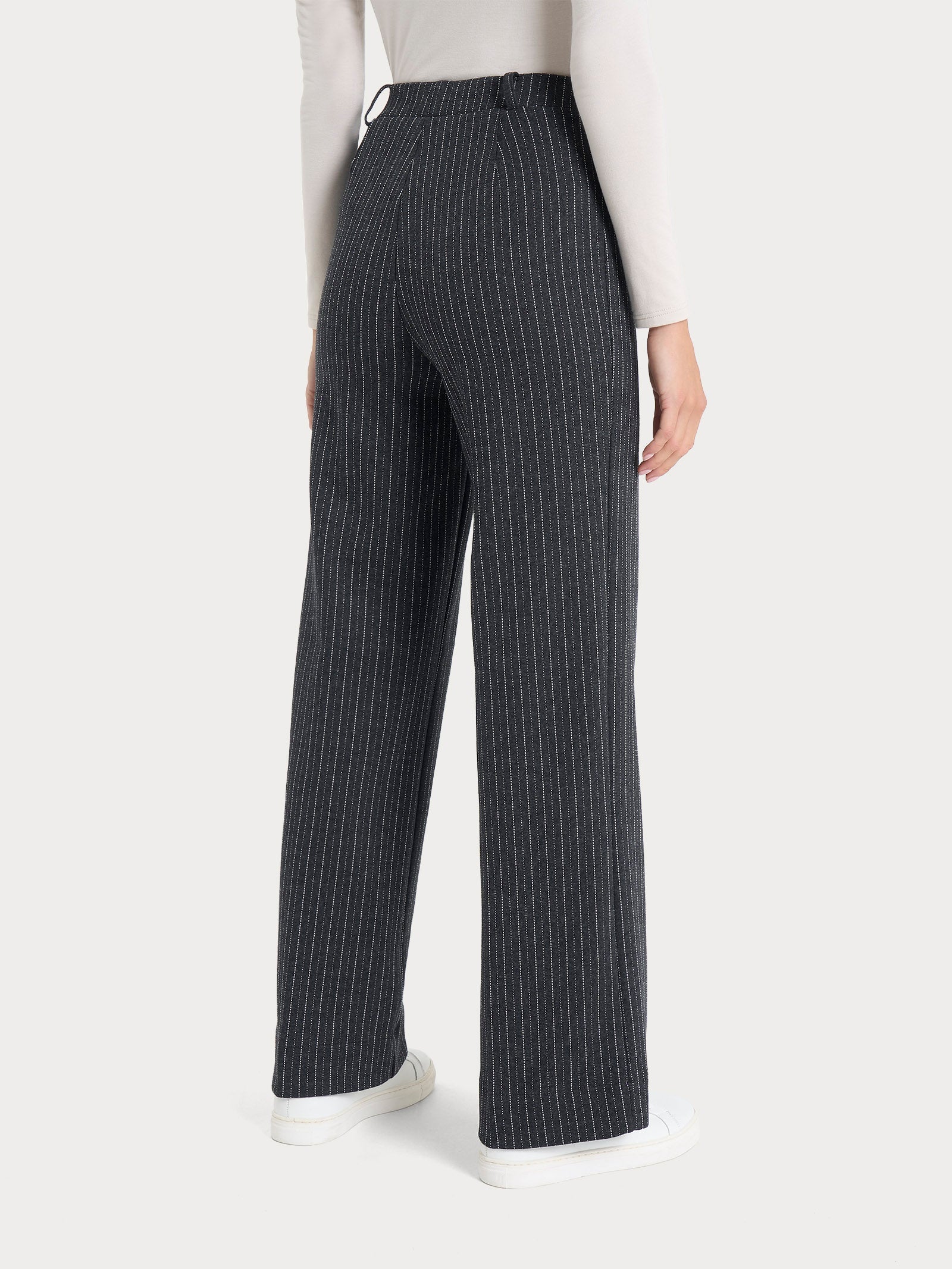 Ragno Compact The Wide Leg pantalone Fant.Oscuro Mel gessato