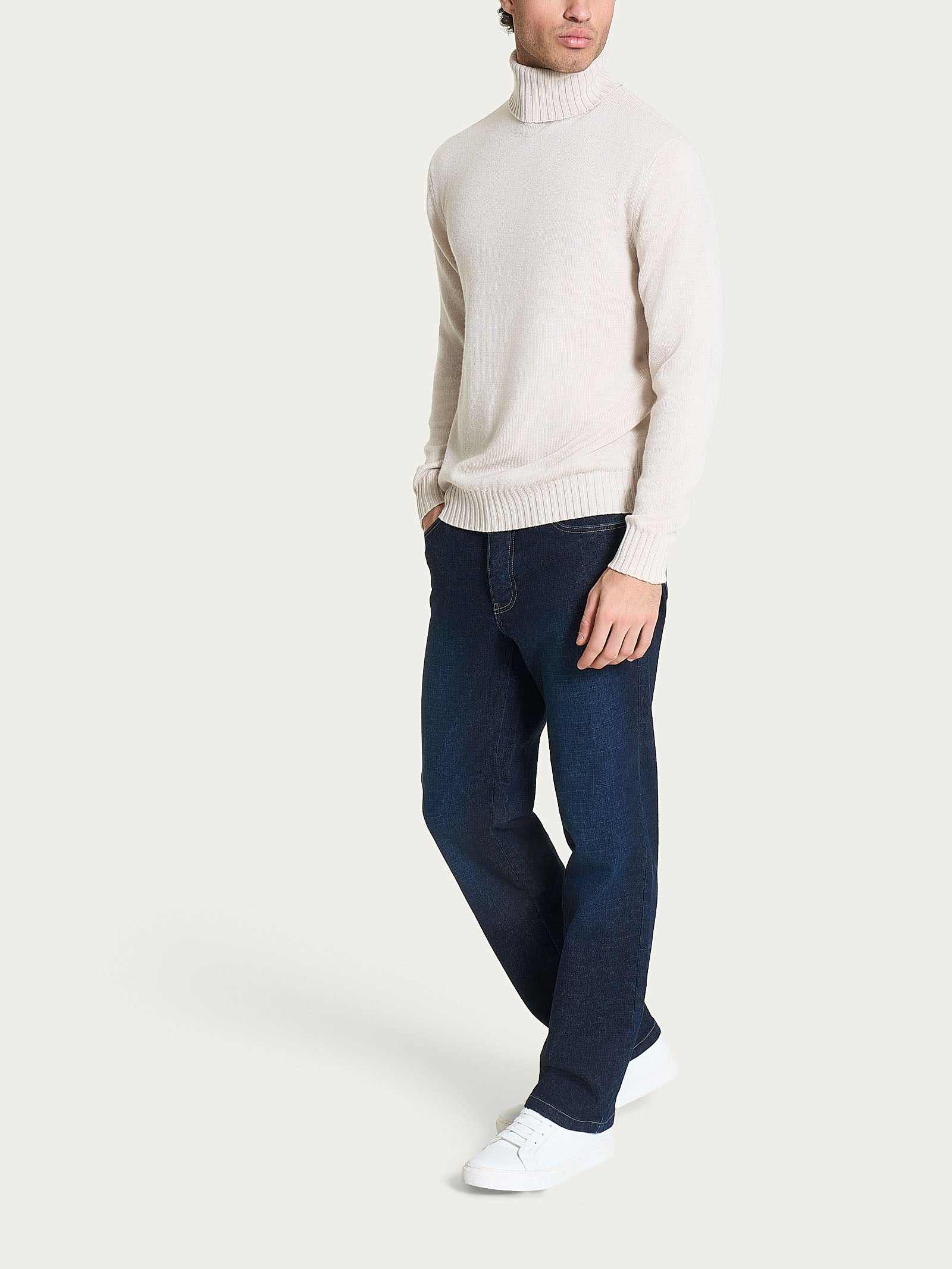 Ragno Super Denim Bootleg Jeans Uomo Indigo Cotone Elasticizzato