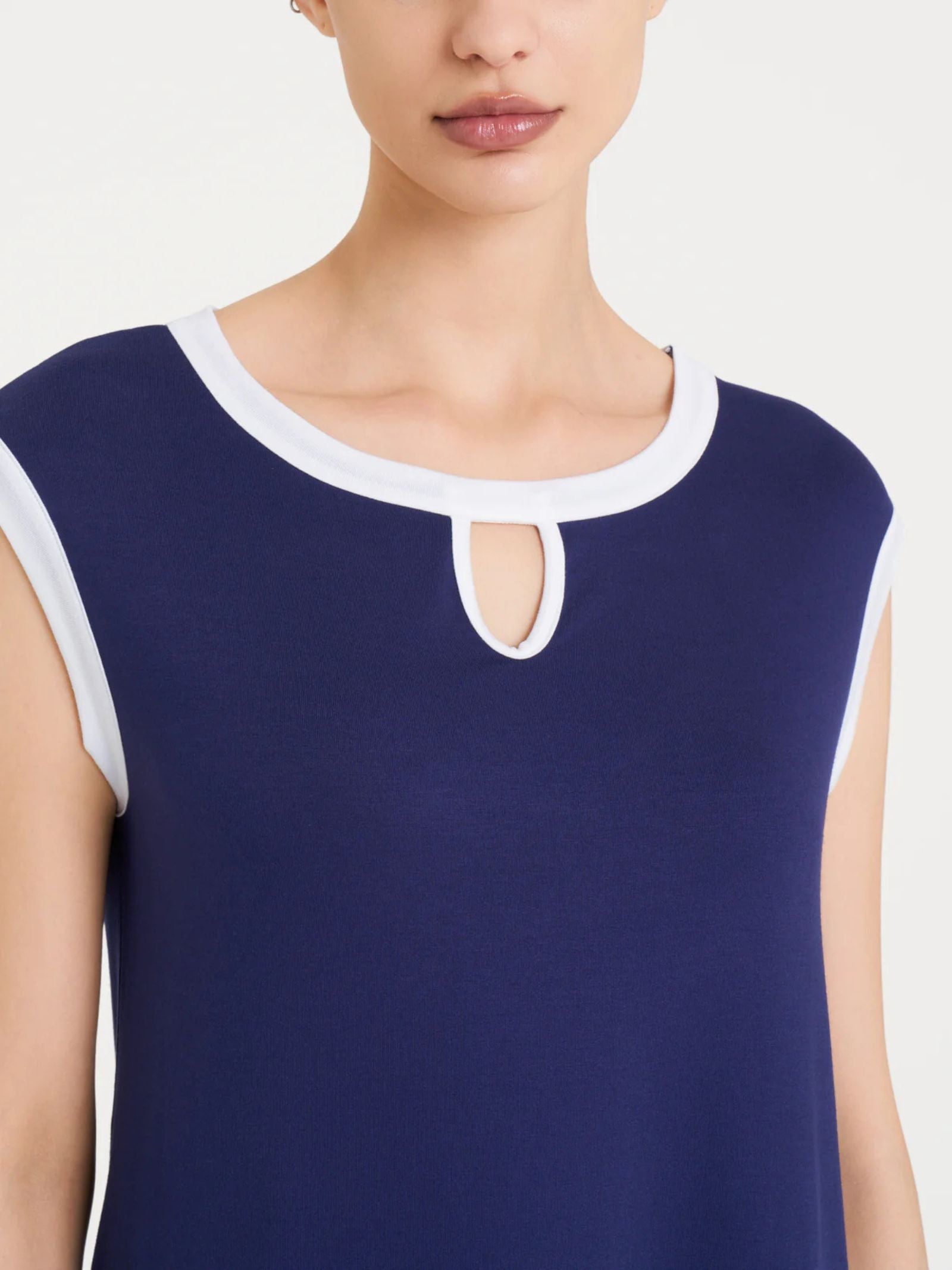 Ragno Beachwear Top Scollo Goccia Viscosa Summer Fant.Copiativo