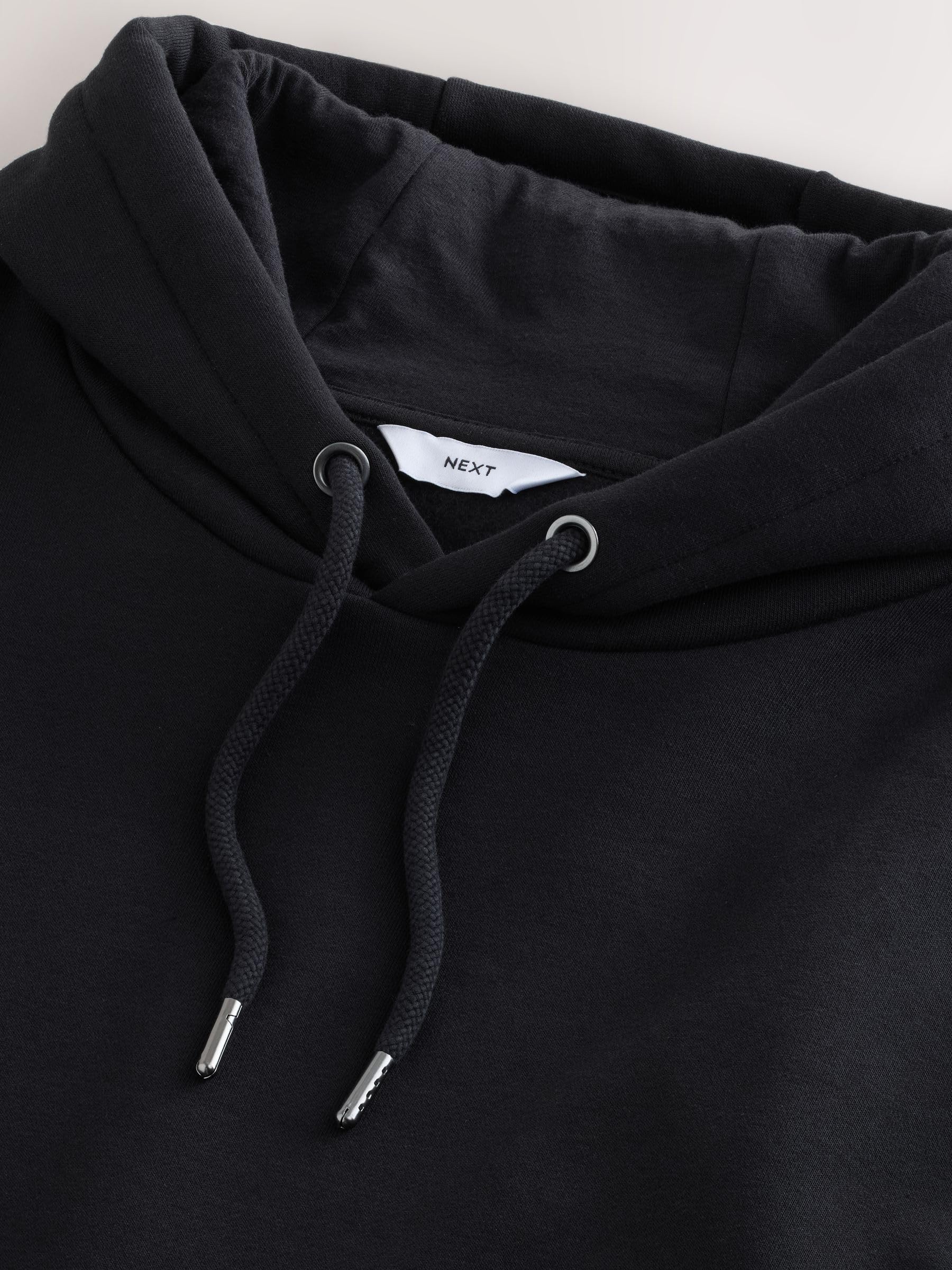 NEXT Jersey Cotone Pesante Felpa Uomo Cappuccio Morbida Pelle