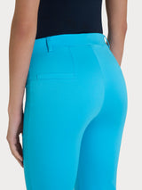 Ragno Satin Power Cropped Flare pantaloni Aquarius cotone stretch