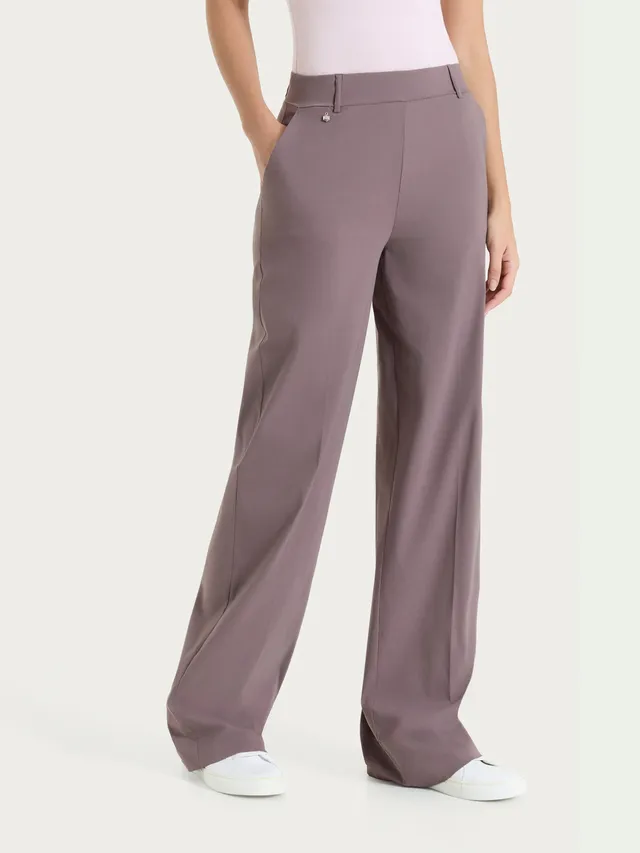 Ragno Super Fresh Pantalone Ampio Tasche Plum Truffle fresco