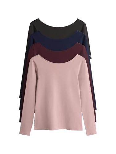 Next The Set maglietta manica lunga donna pack 4 scollo
