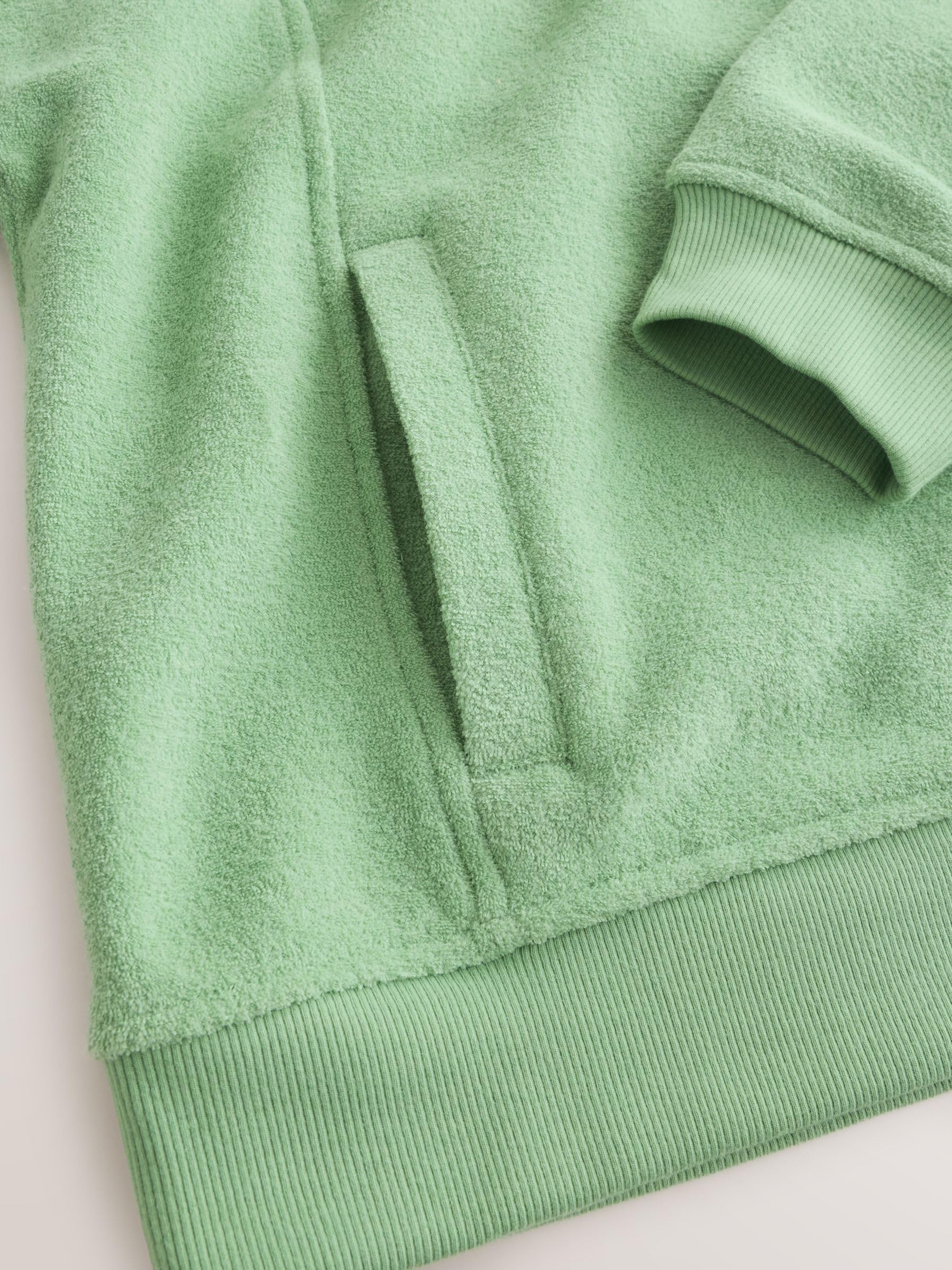 Next Felpa con Cappuccio Zip in Spugna XL comoda