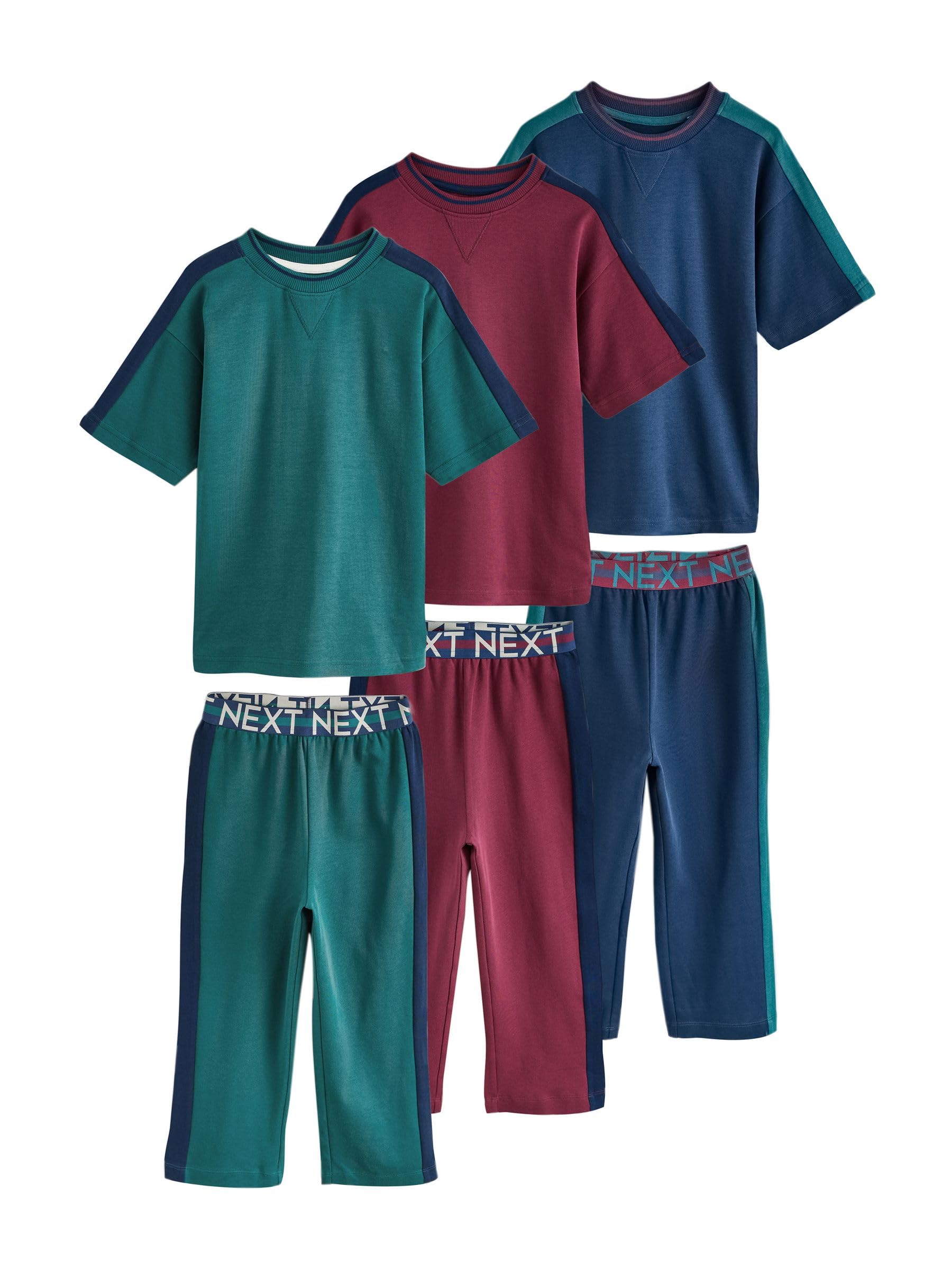 Next pigiami jogging maniche corte 3 pezzi 164 morbido
