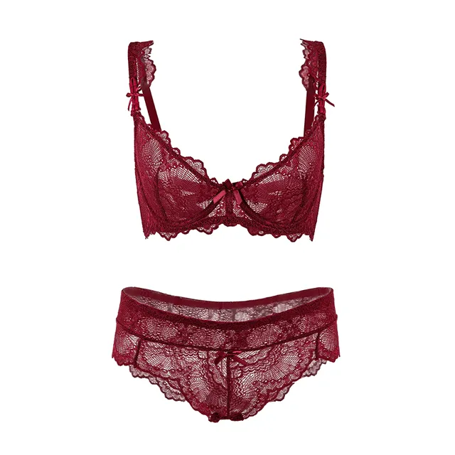 Maria Grazia Severi completo intimo pizzo bordeaux ferretto