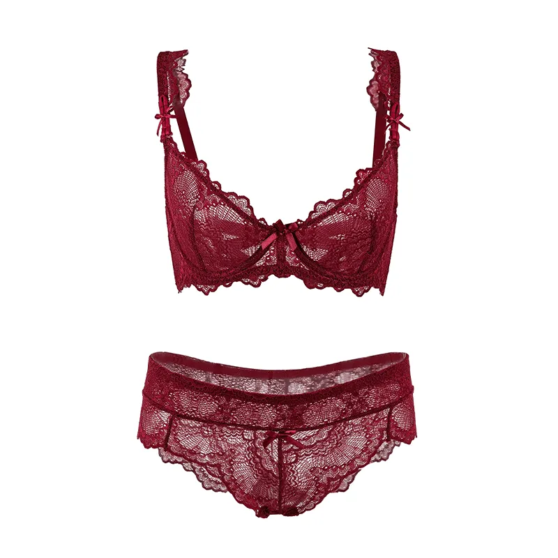 Maria Grazia Severi completo intimo pizzo bordeaux ferretto