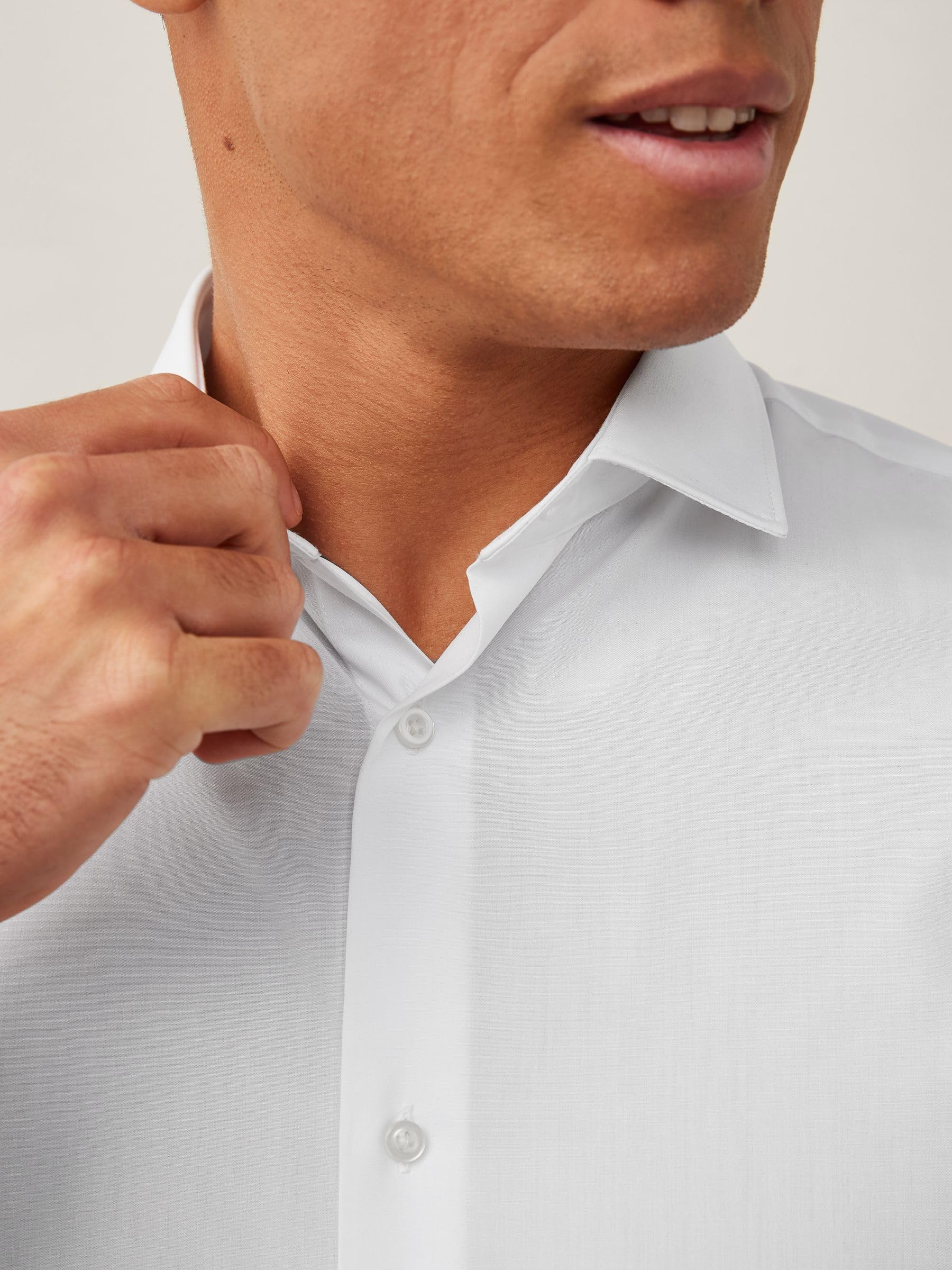 NEXT Camicia Easy-Care Attillata Uomo Misto Cotone
