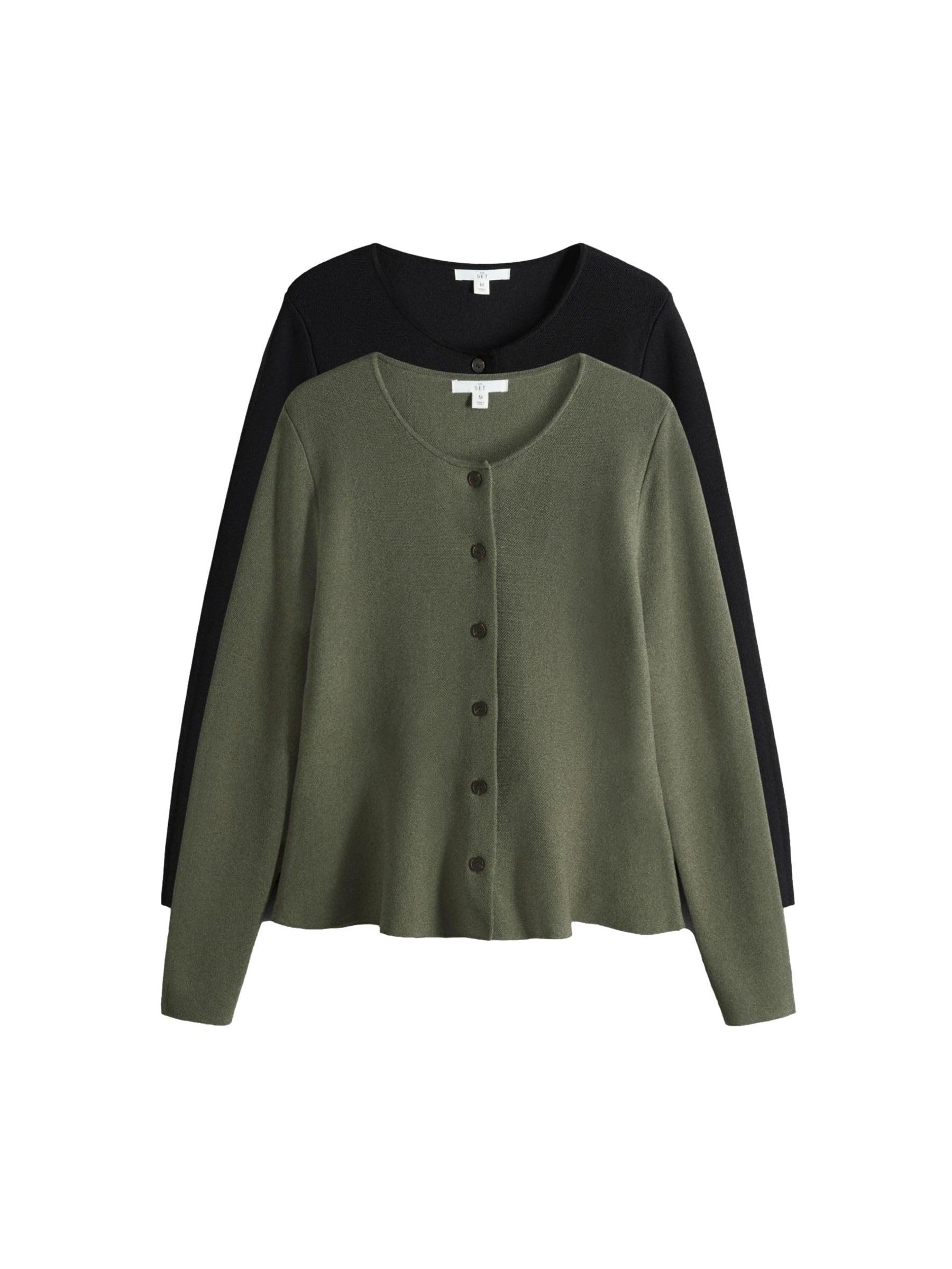 Geo Next The Set Cardigan lungo donna 2 pezzi bottoni taglia XS
