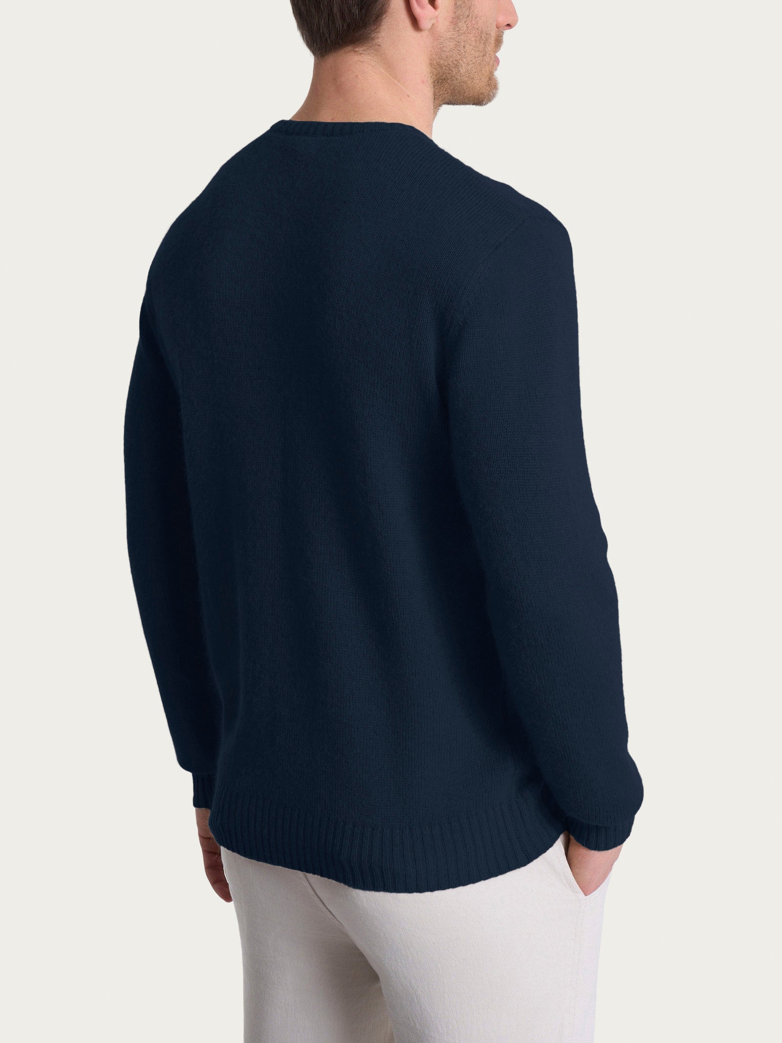 Ragno Natural Soft Pull Girocollo Uomo Bleu