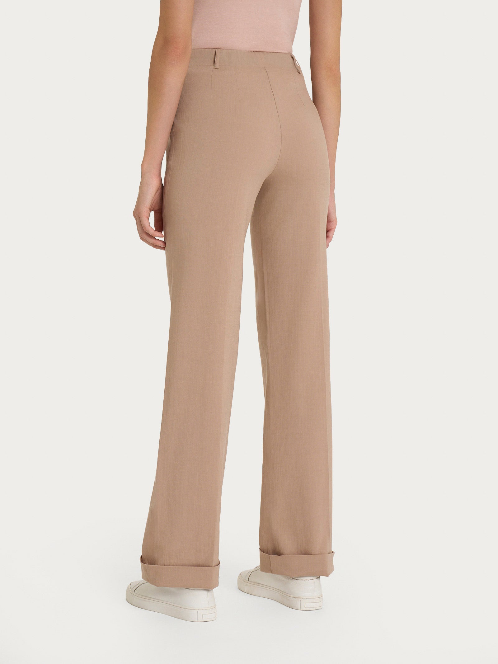 Ragno Super Natural Pantalone dritto Warm Taupe tencel
