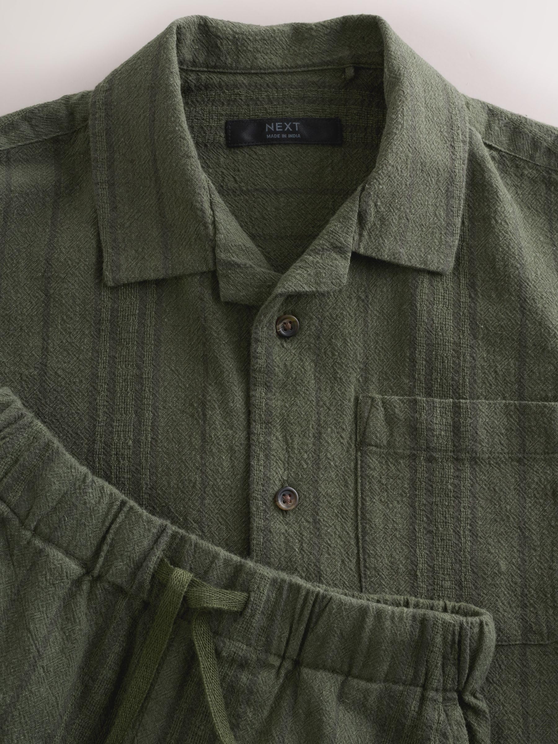 Next completo ragazzo camicia e shorts 98 manica corta