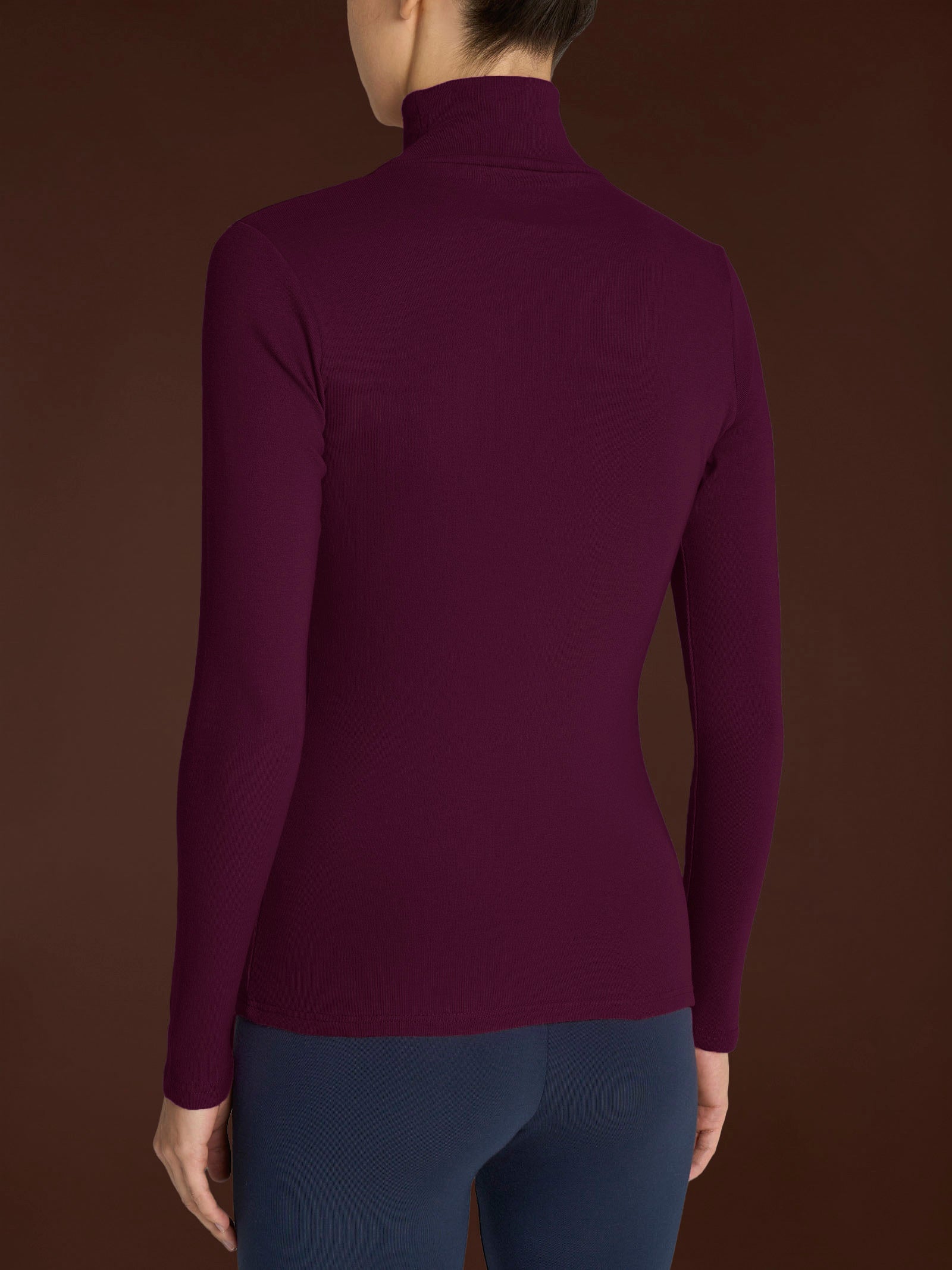 Ragno Thermo Cotton lupetto manica lunga viola cotone