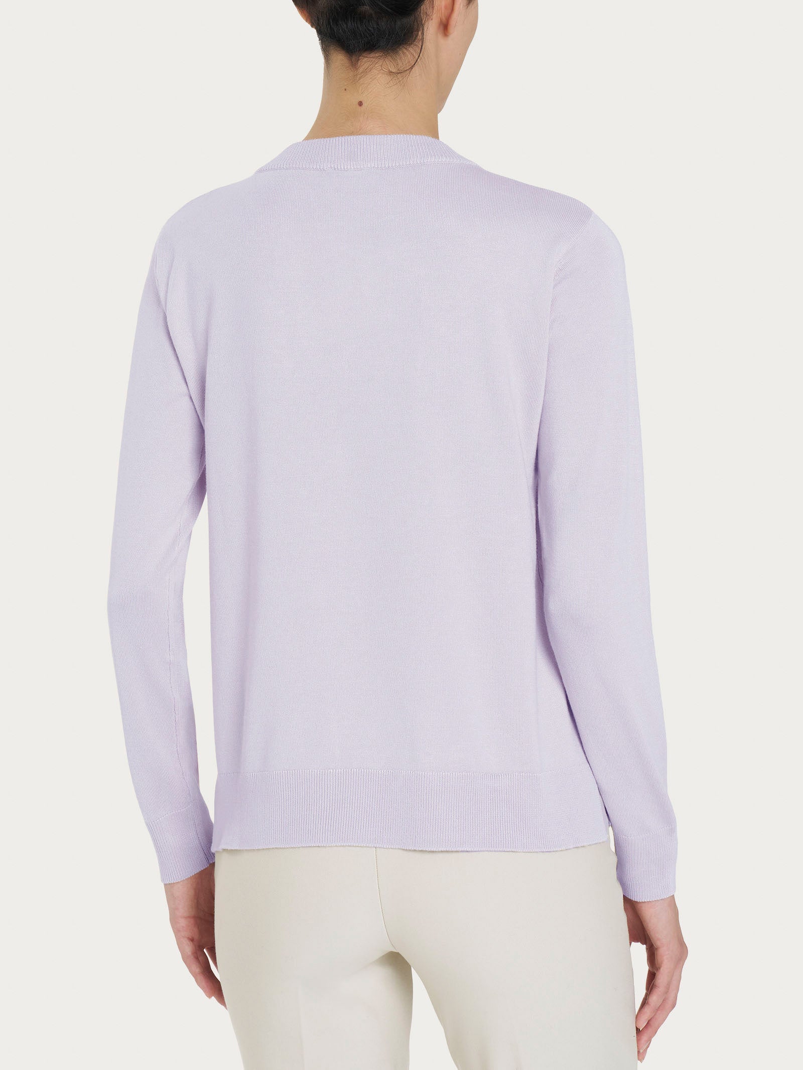 Ragno Four Seasons Maglia Girocollo Manica Lunga Thistle Viscosa