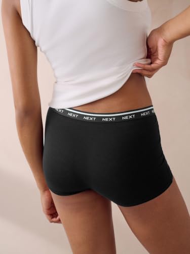 Next boxer donna slip logo neri 4 pezzi taglia 38