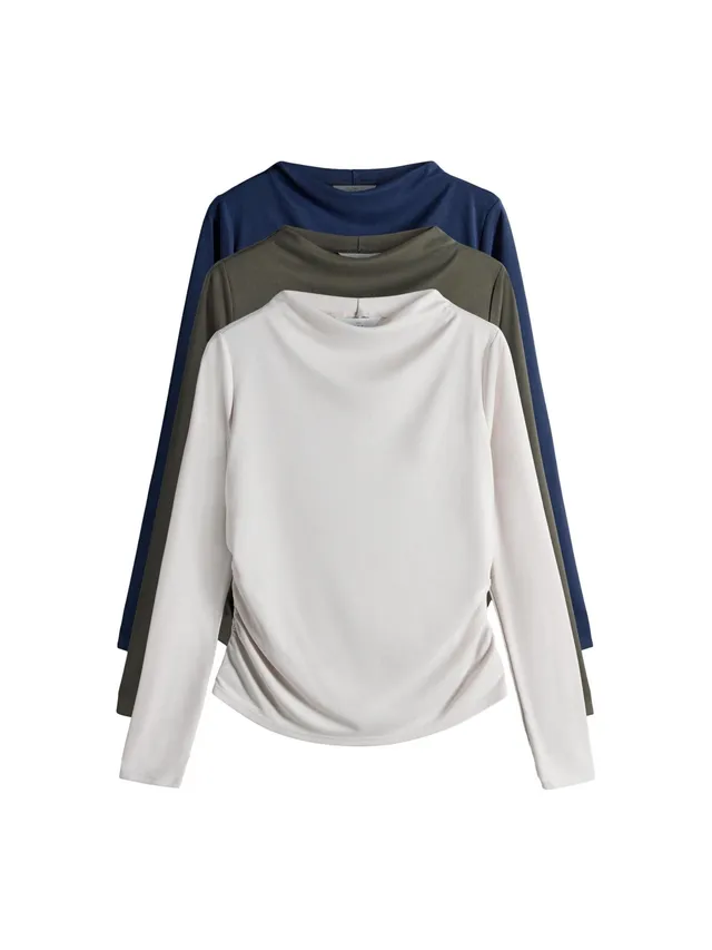 Next The Set Top drappeggiato maniche lunghe 3 pezzi