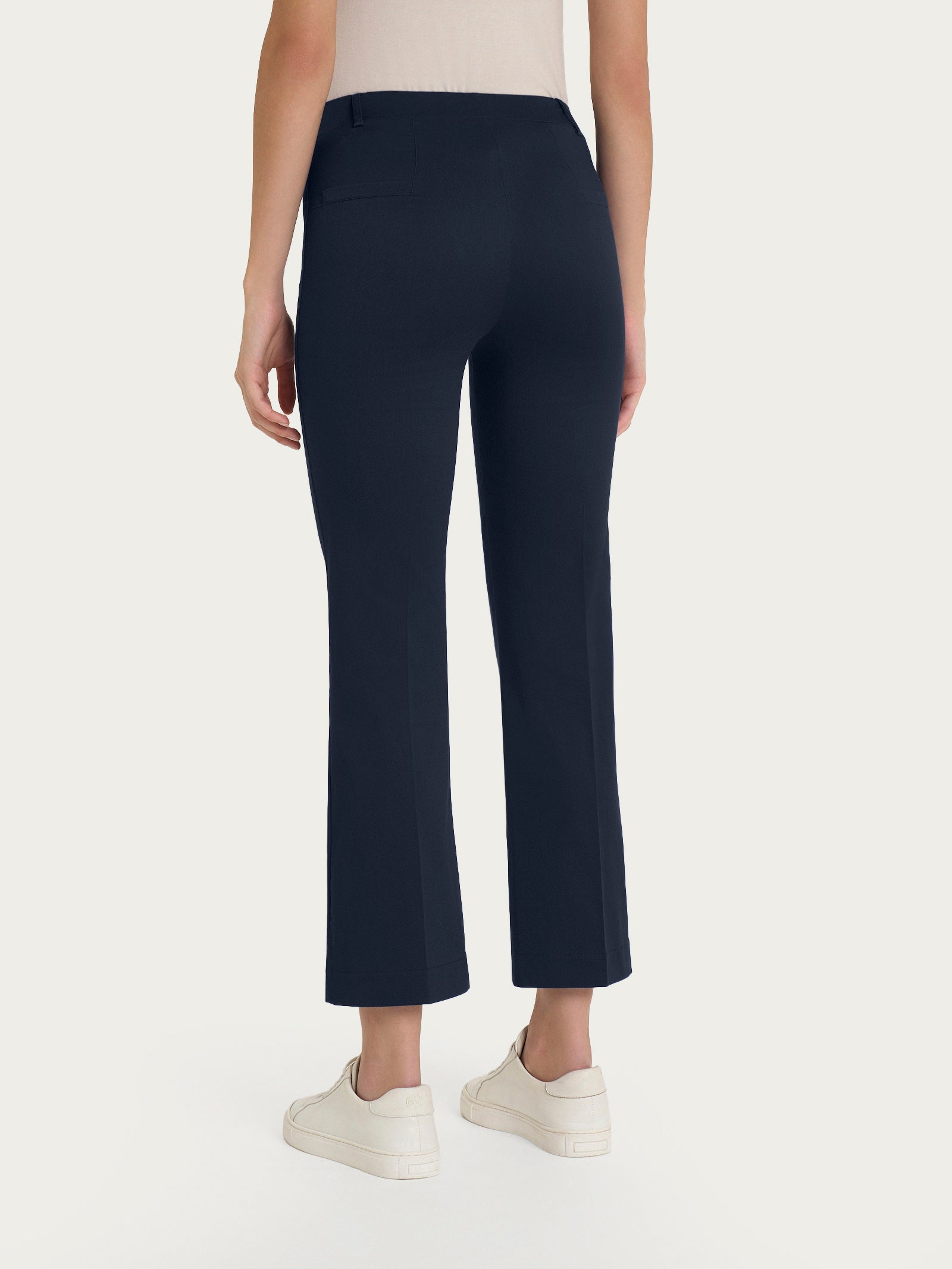Ragno Satin Power pantalone flare Bleu cotone